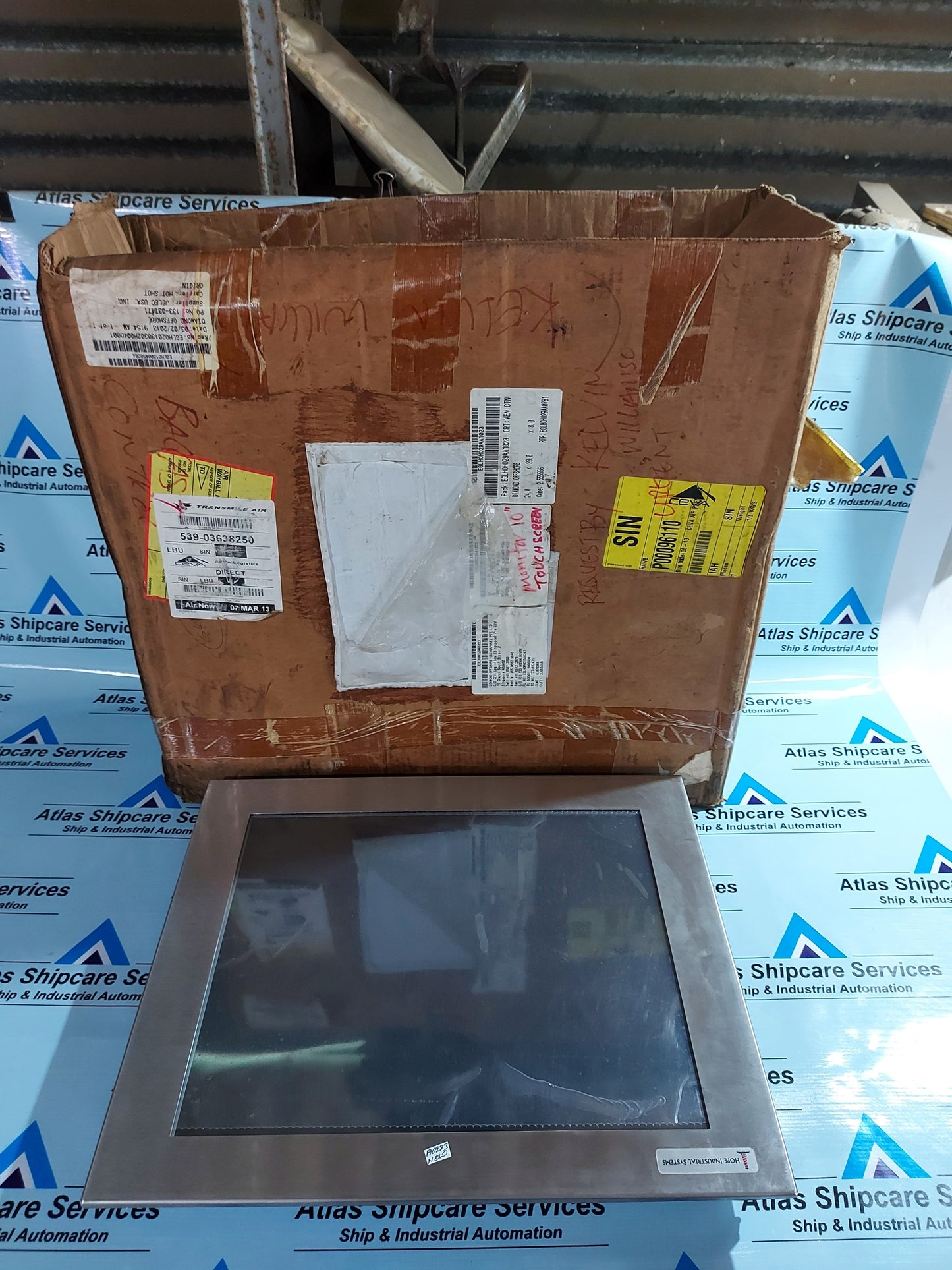 HOPE INDUSTRIAL SYSTEMS HIS-ML19-STAF OPERATOR INTERFACE TOUCHSCREEN HMI PANEL