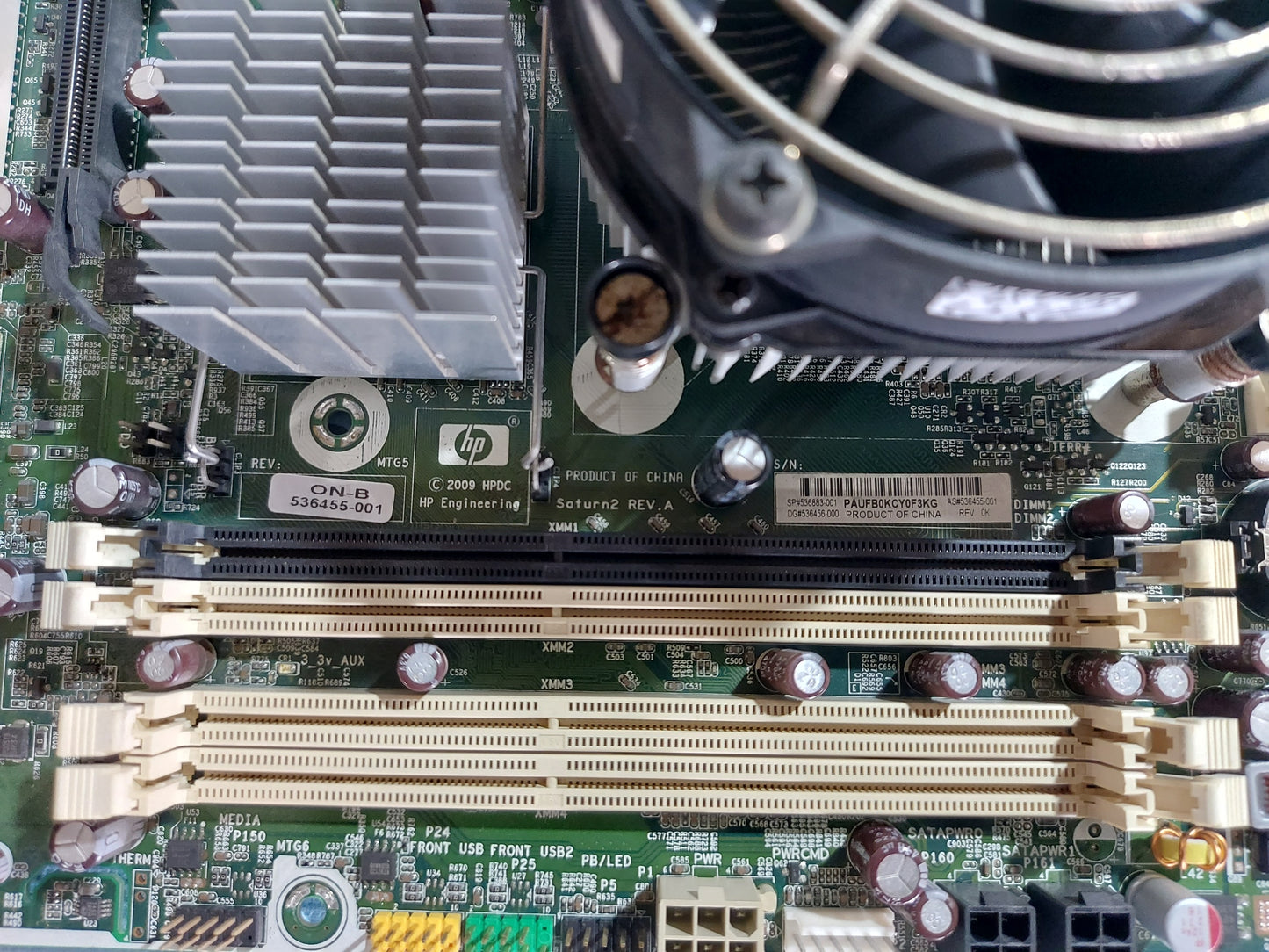 HP MOTHERBOARD 536455-001 WITH CORE 2 QUAD 2.66GHz