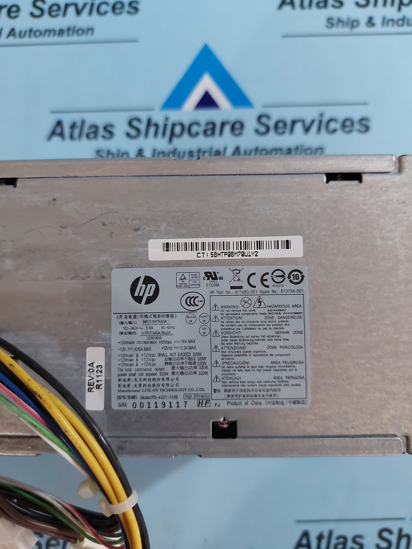 HP PS-4321-1HB 611483-001 613764-001 320W POWER SUPPLY