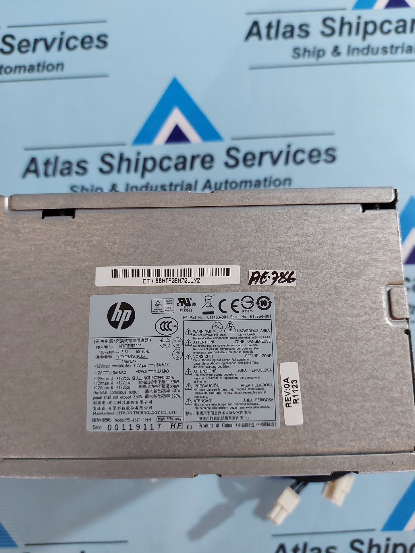 HP PS-4321-1HB 611483-001 613764-001 320W POWER SUPPLY