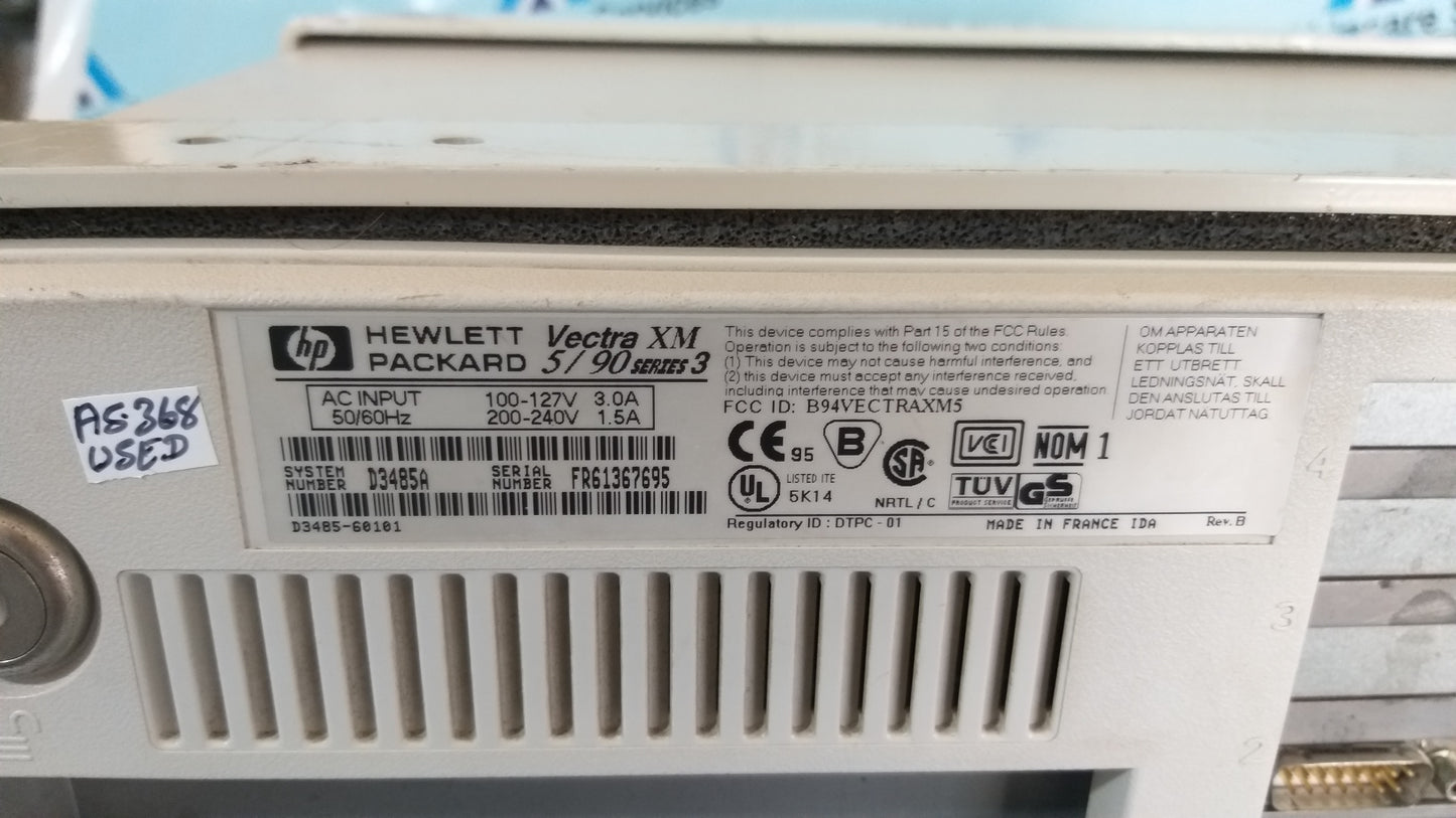 HP Vectra XM Series 3 5/90 Desktop Computer