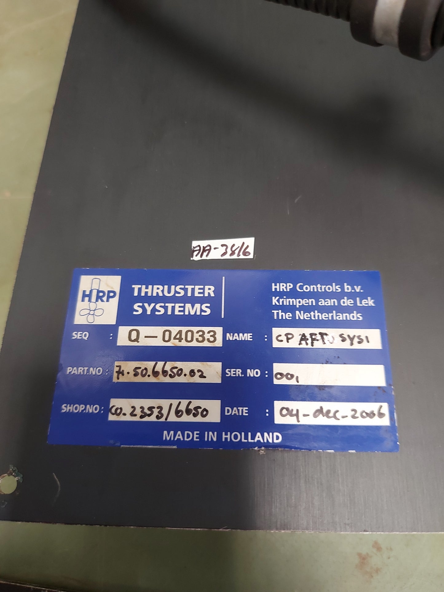HRP TTCS 41M THRUSTER SYSTEM