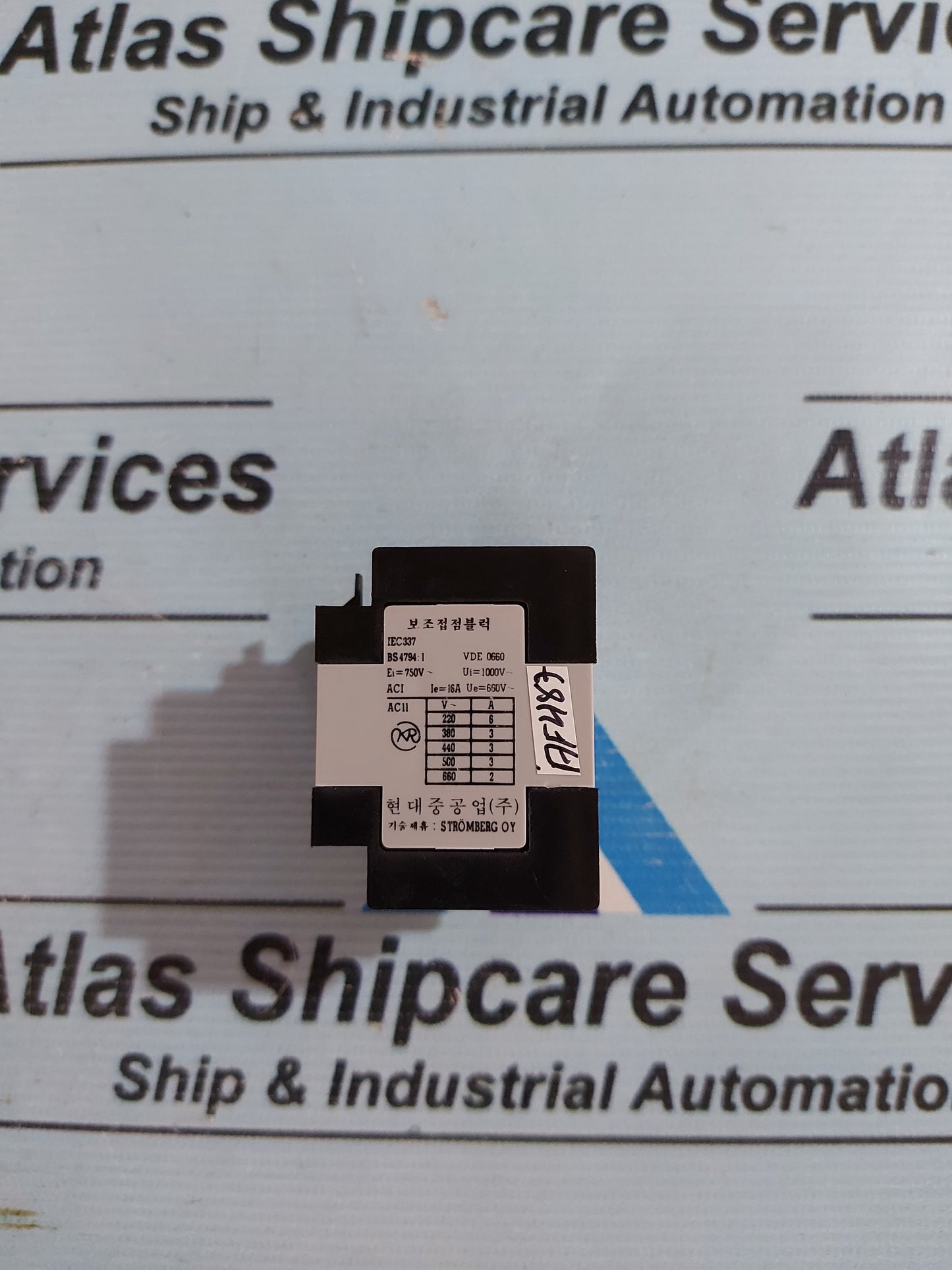 HYUNDAI HAB22 AUXILIARY CONTACT BLOCK Ith=16A 660V~