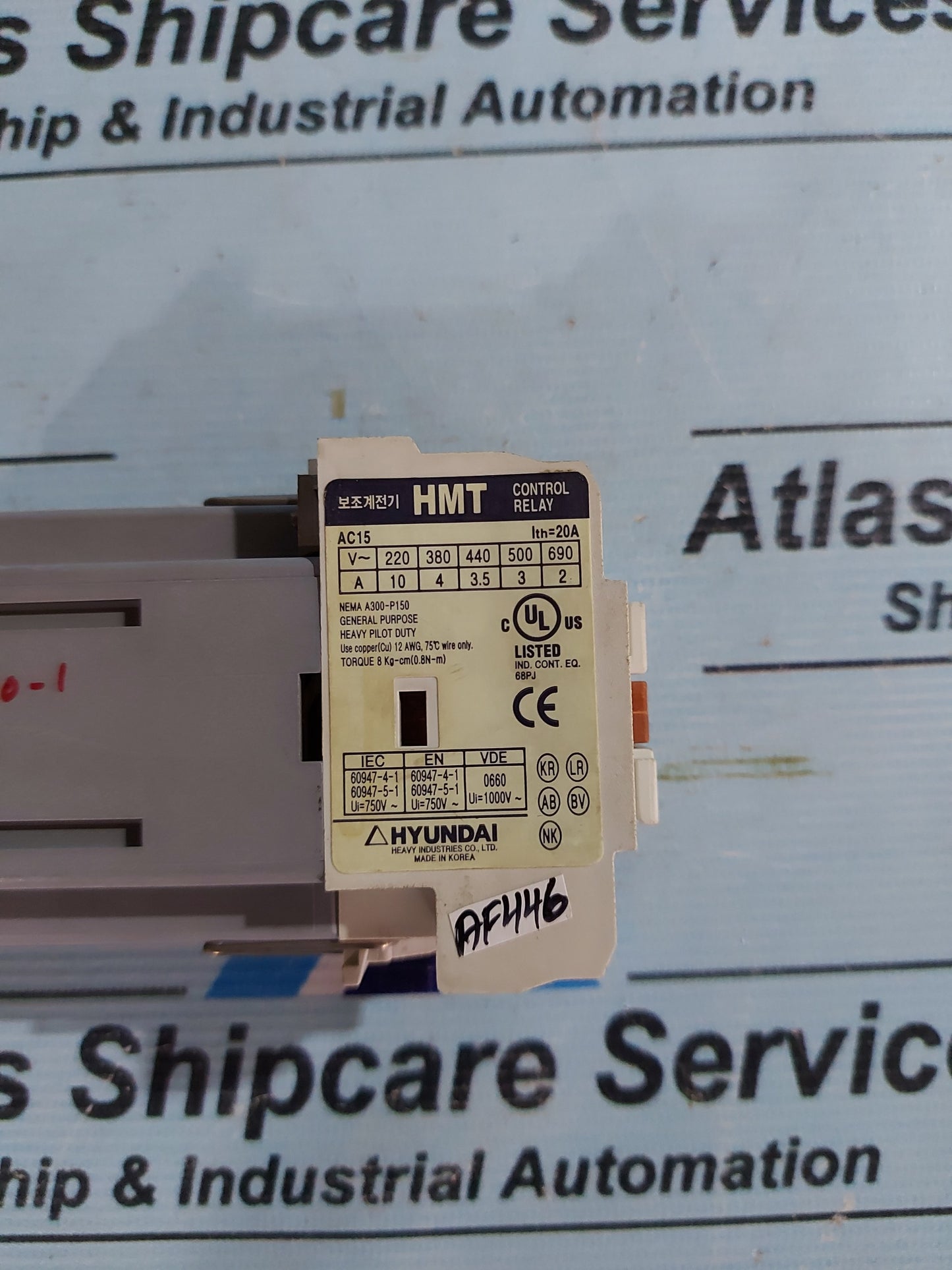 HYUNDAI HMT 31 CONTROL RELAY