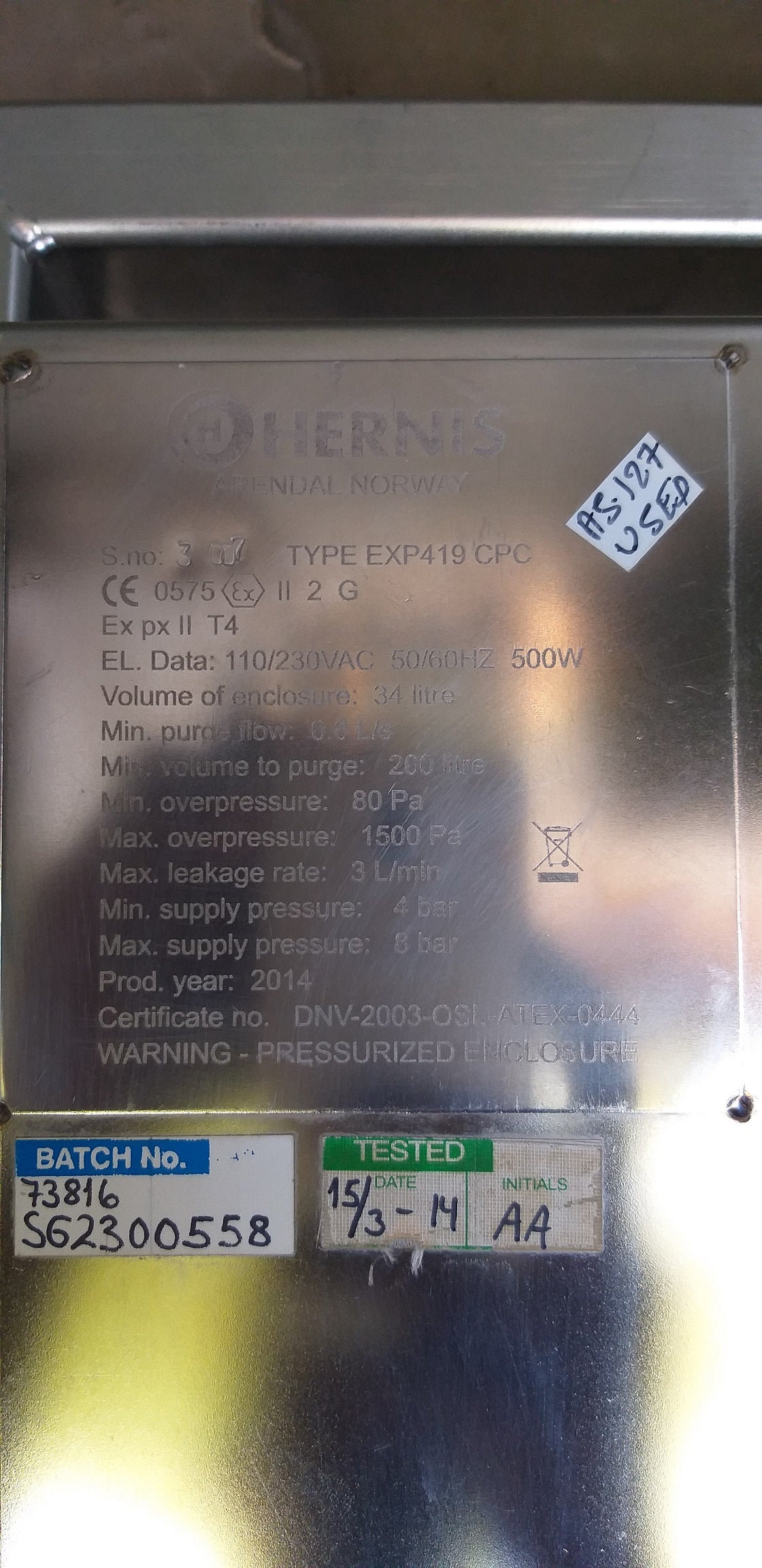 Hernis EXP419 CPC Control Unit