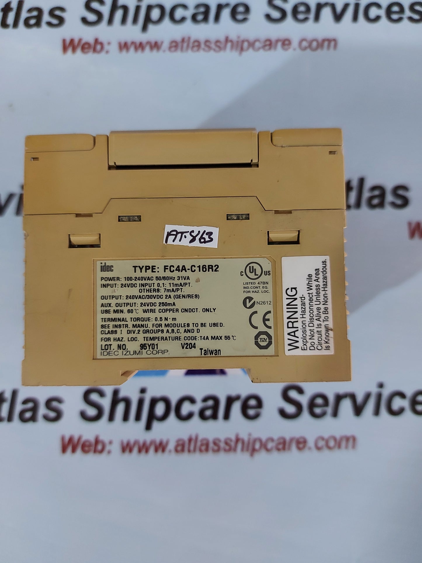 IDEC FC4A-C16R2 MICRO PROGRAMMABLE LOGIC CONTROLLER