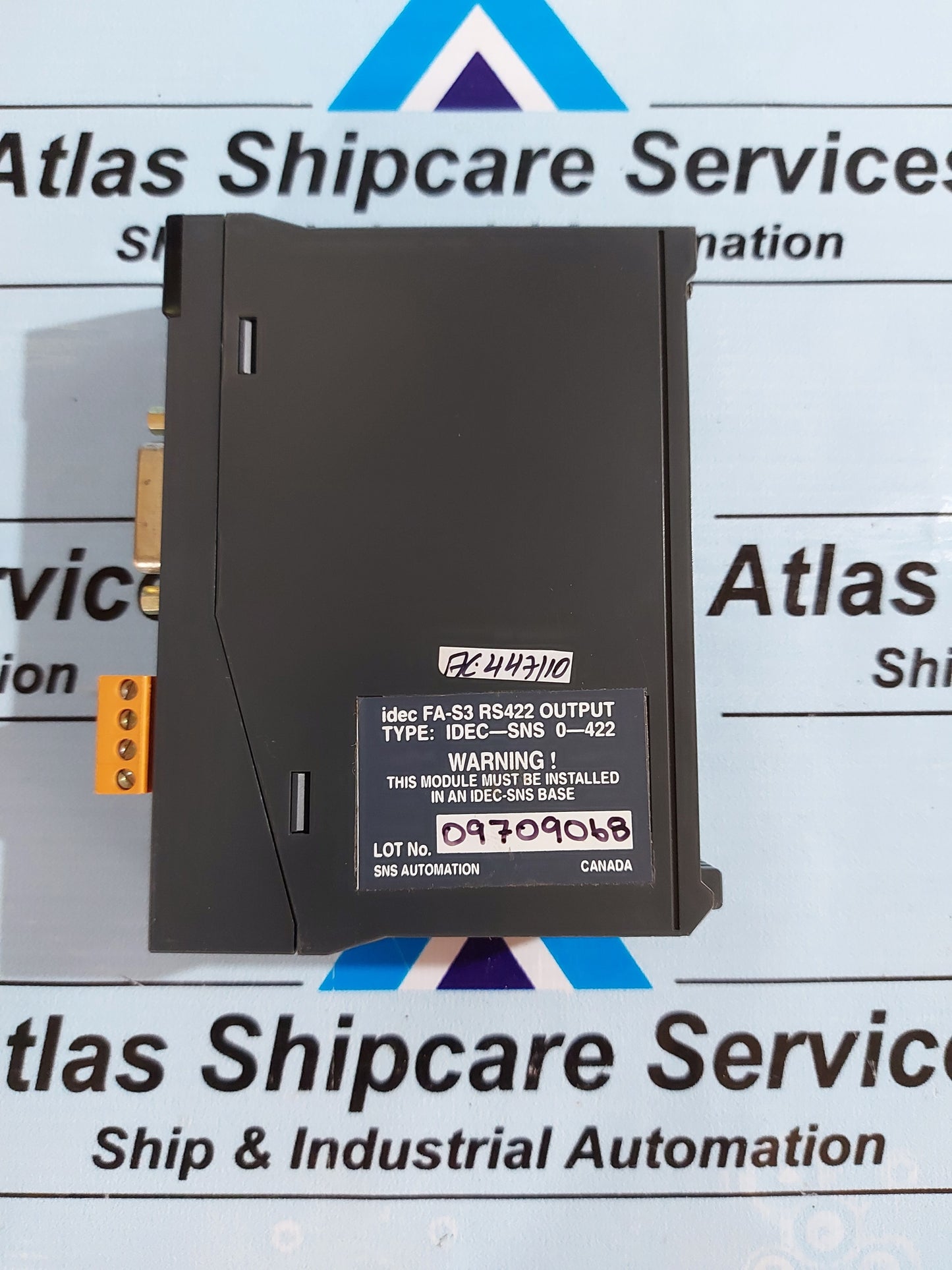 IDEC IDEC-SNS 0-422 FA-S3 RS422 OUTPUT MODULE