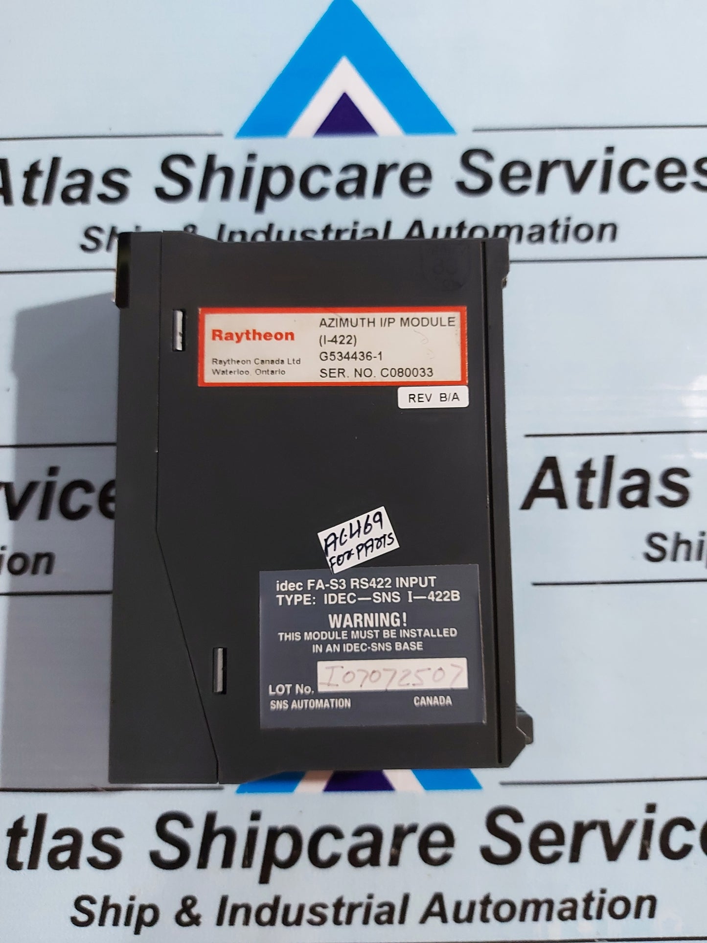 IDEC IDEC-SNS I-422B FA-3S RS422 INPUT MODULE
