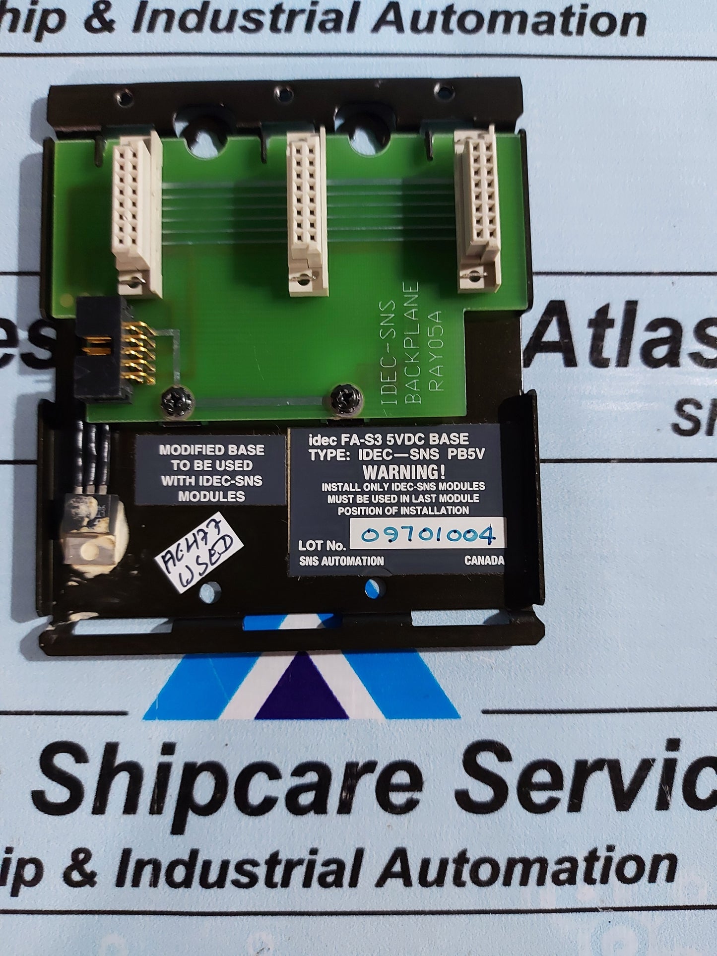 IDEC IDEC-SNS PB5V FA-3S 5VDC BASE MODULE