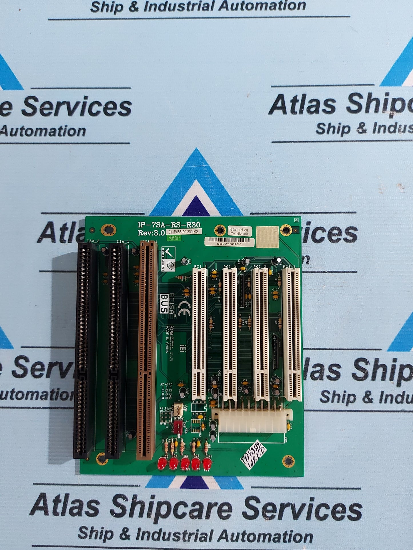 IEI IP-7SA-RS-R30 BLACKPLANE BOARD