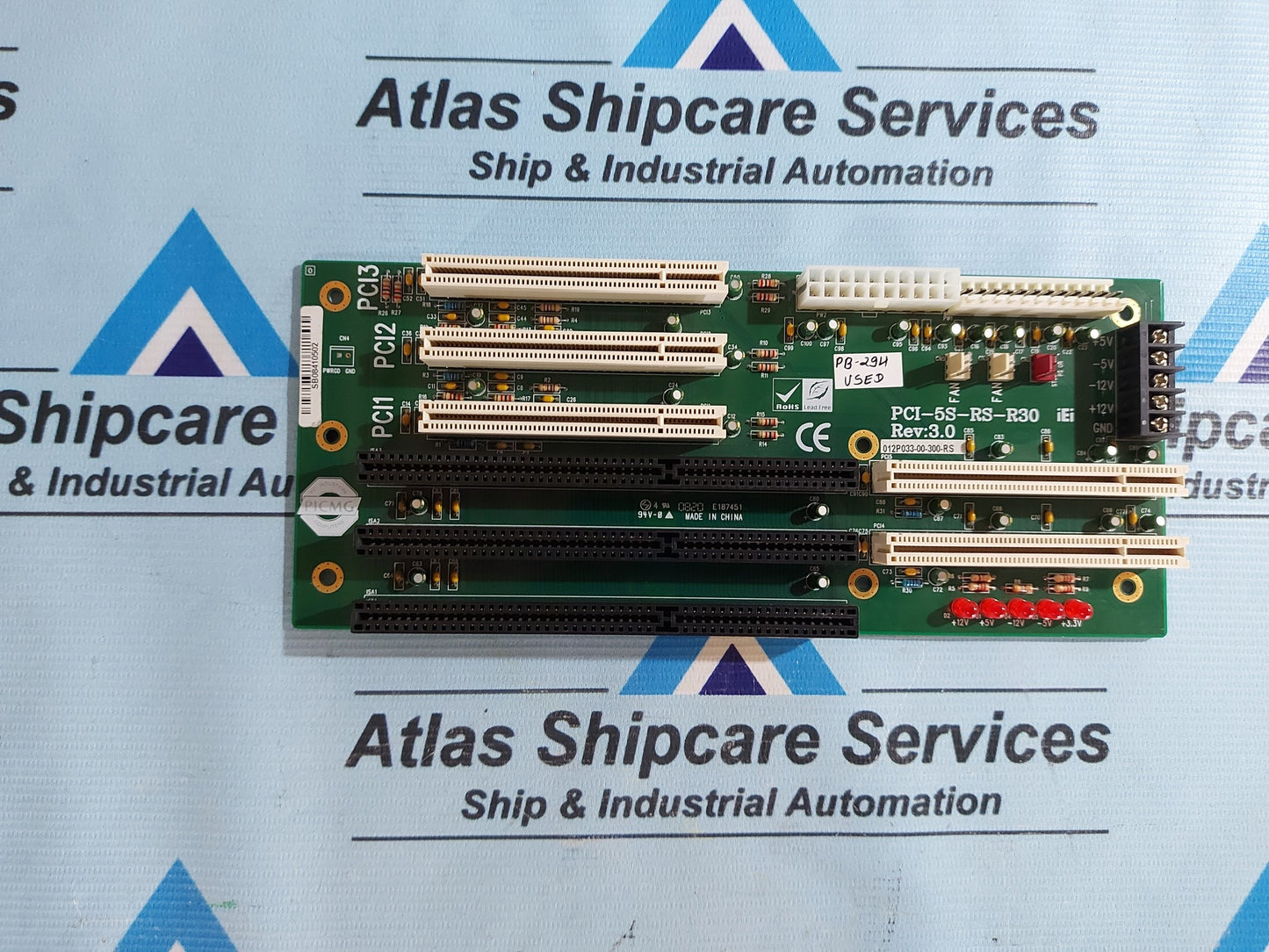 IEI PCI-5S-RS-R30 PCI BACK PLANE PCB CARD PB294