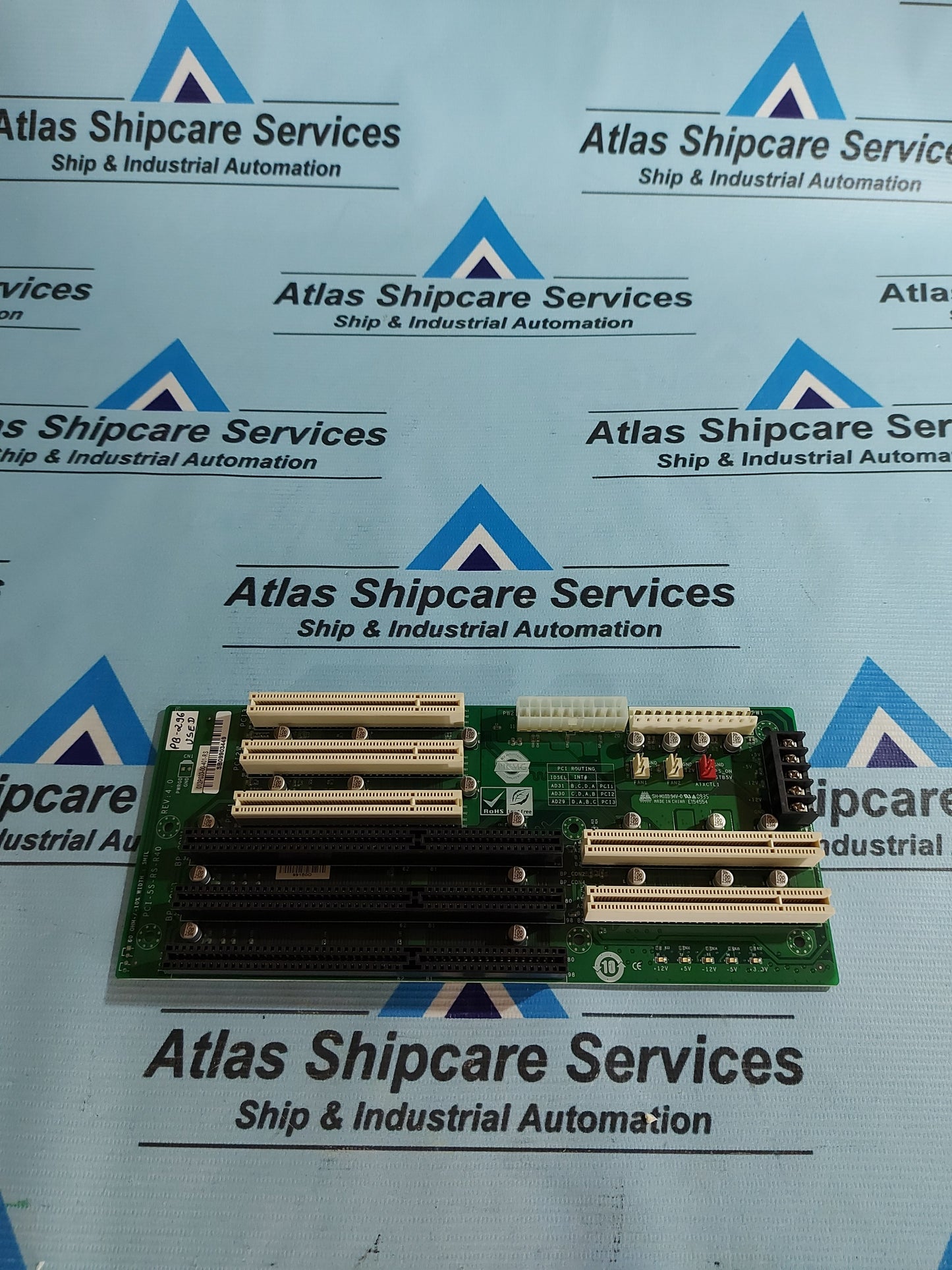 IEI PCI-5S-RS-R40 PCI BACK PLANE PCB CARD PB296