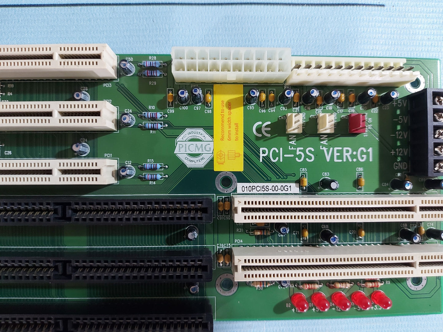 IEI PCI-5S VER.G1 PCI BACK PLANE PCB CARD PB295