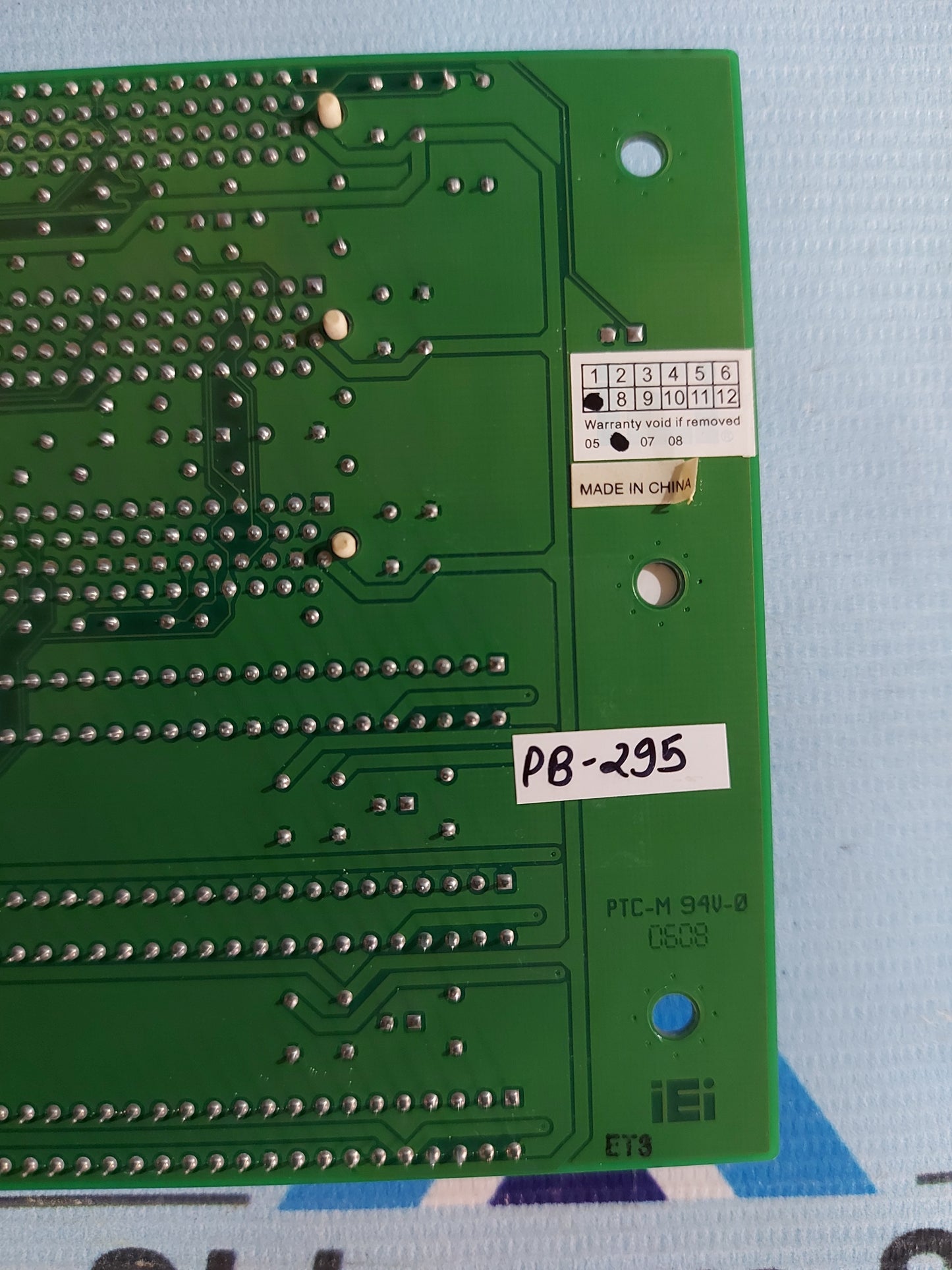 IEI PCI-5S VER.G1 PCI BACK PLANE PCB CARD PB295