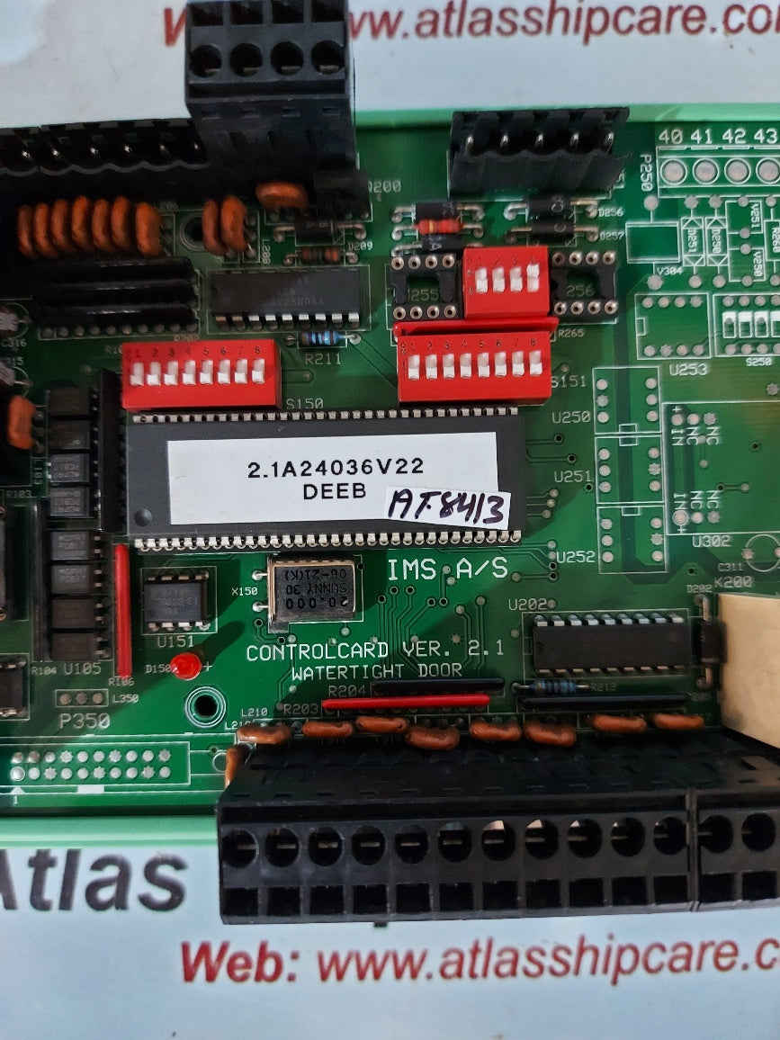 IMS ControlCard Ver. 2.1 Watertight Door Pcb Card