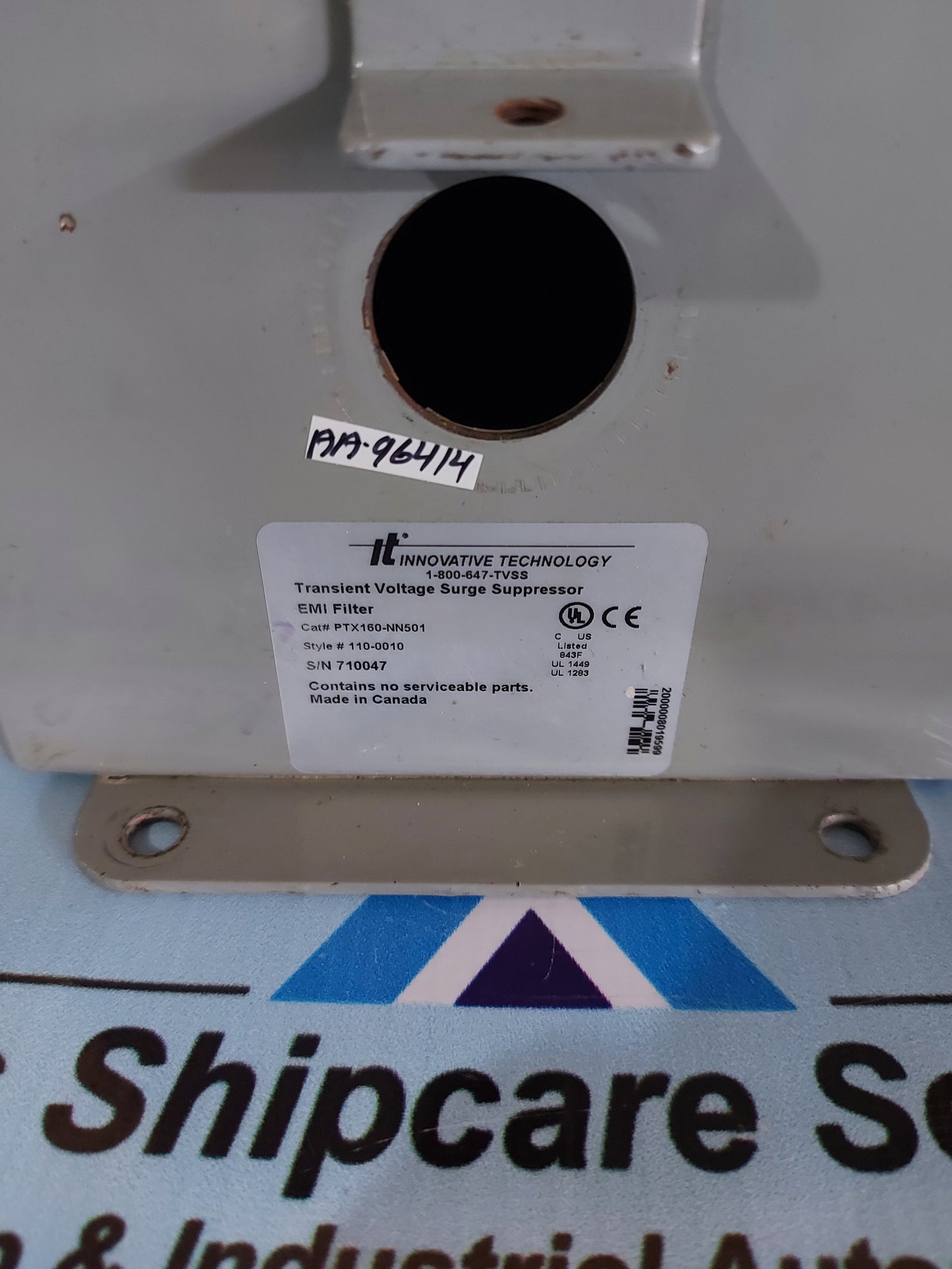 INNOVATIVE TECHNOLOGY PRX160-NN501 TRANSIENT VOLTAGE SURGE SUPPRESSOR