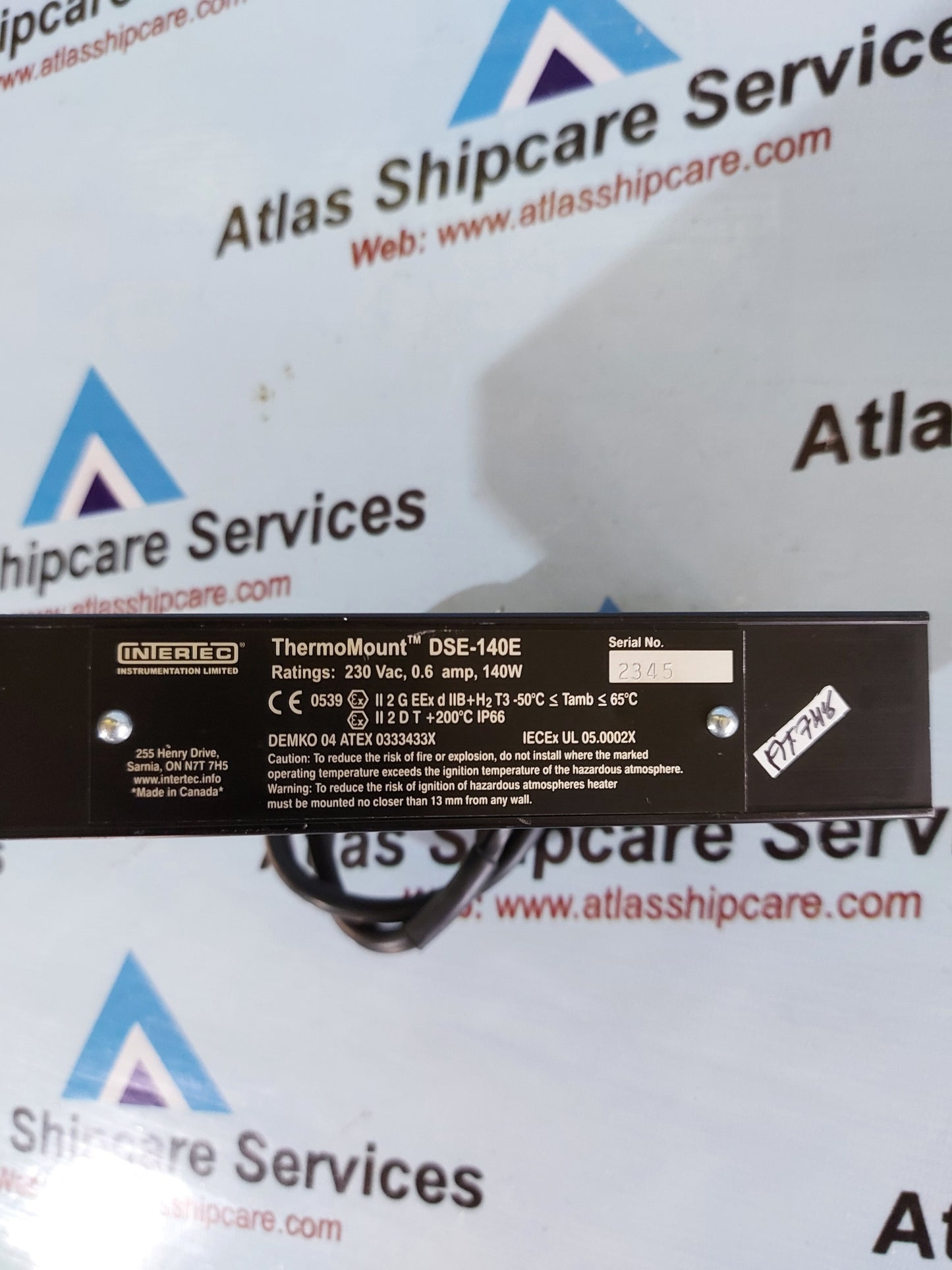 INTERTEC DSE-140E THERMOMOUNT SELF-REGULATING HEATER