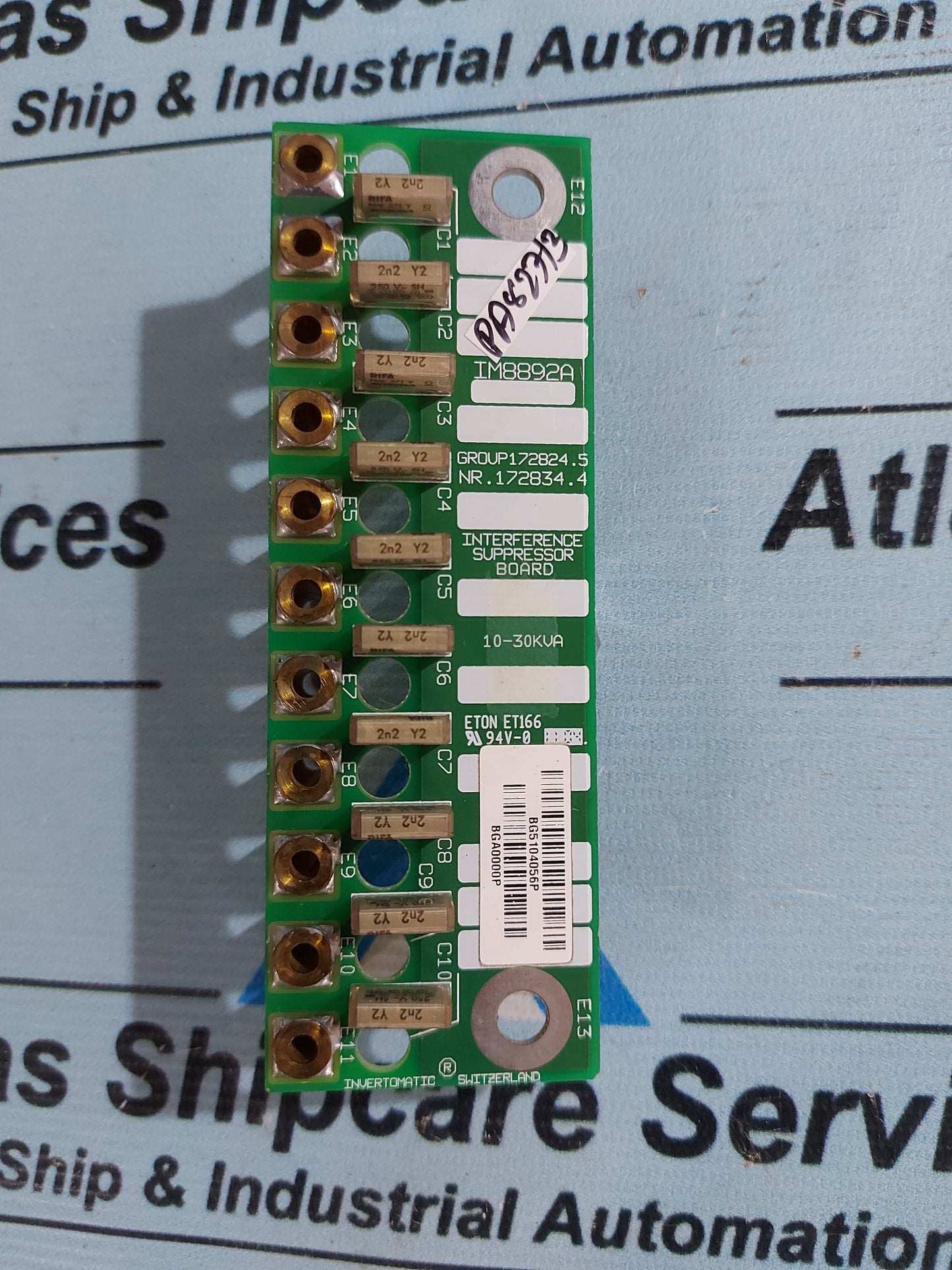 INVERTOMATIC IM8892A INTERFERENCE SUPPRESSOR BOARD