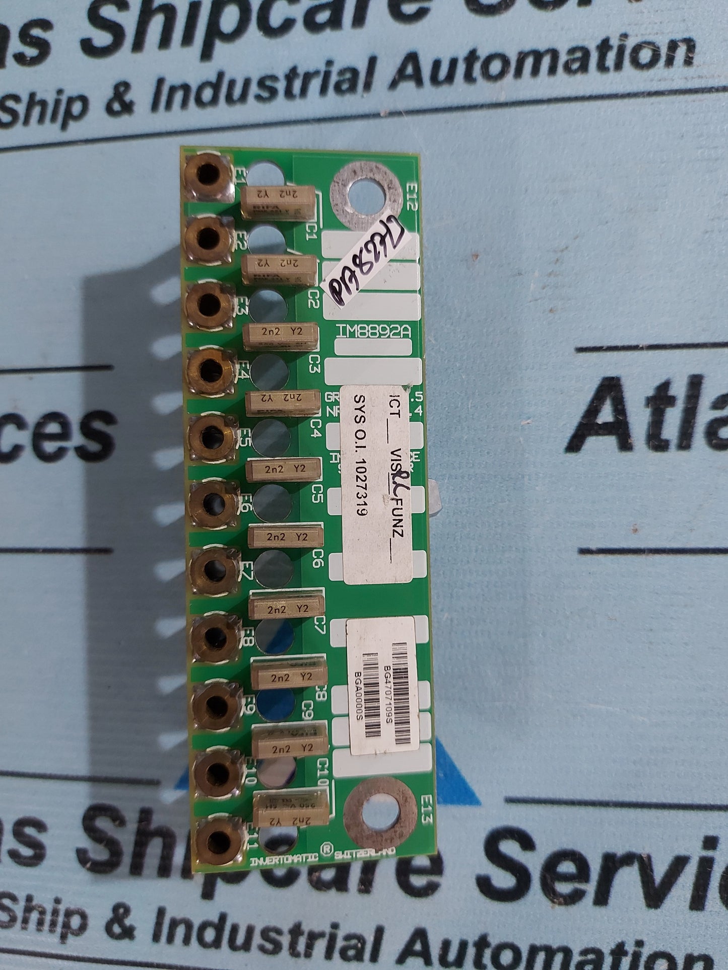 INVERTOMATIC IM8892A INTERFERENCE SUPPRESSOR BOARD