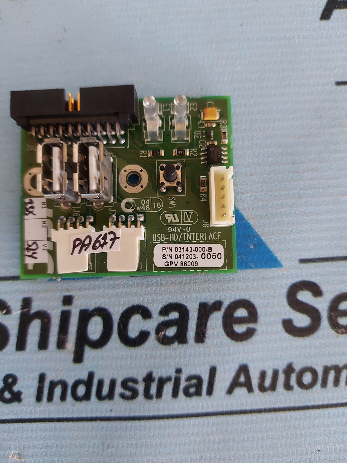 ISIC 03143-000-B USB-HD/INTERFACE BOARD