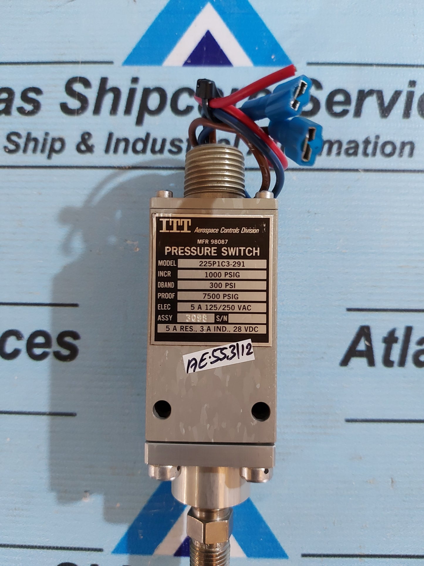 ITT 225P1C3-291 PRESSURE SWITCH