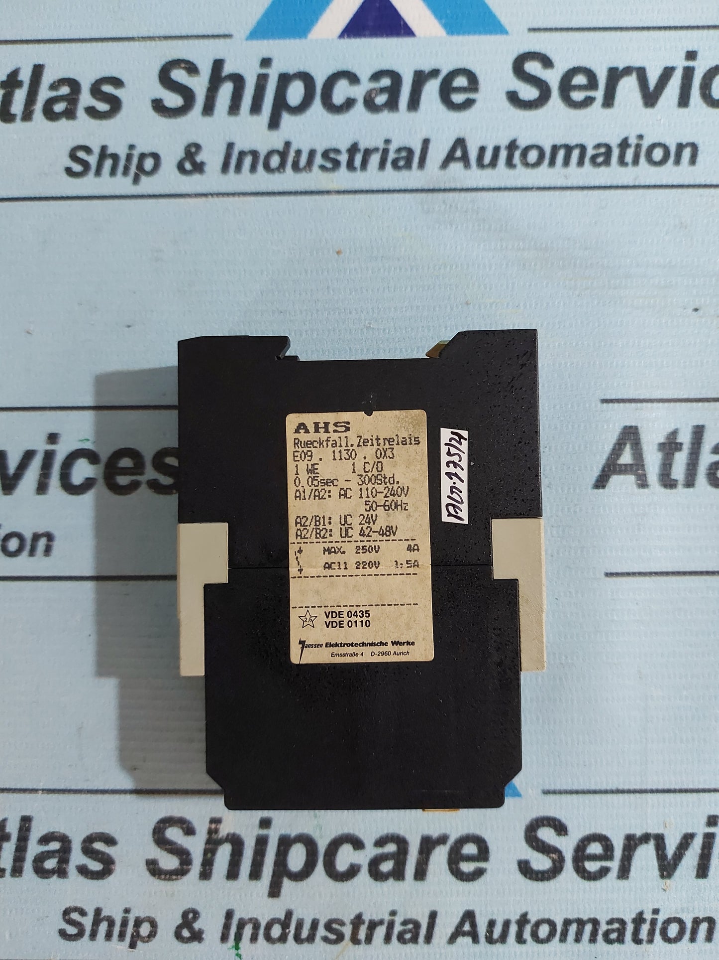 JANSSEN AHS TIME RELAY E09.1130.0X3 AG175