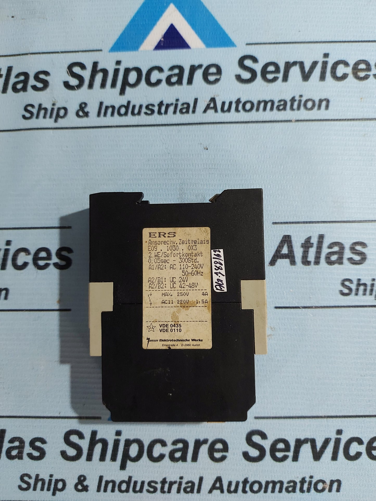 JANSSEN ERS TIMER RELAY E09.1030.0X3 AG182