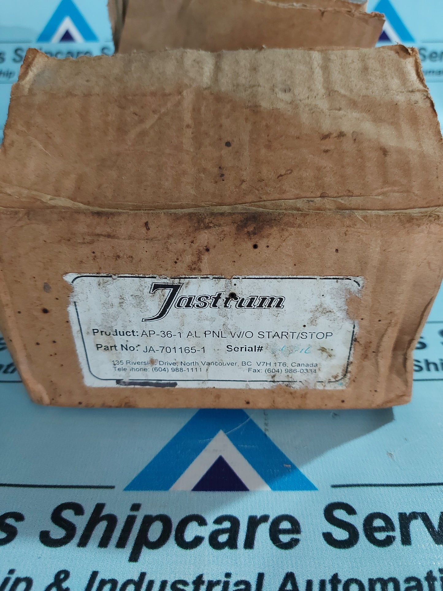 JASTRAM AP36-1 AL PNL W/O START/STOP