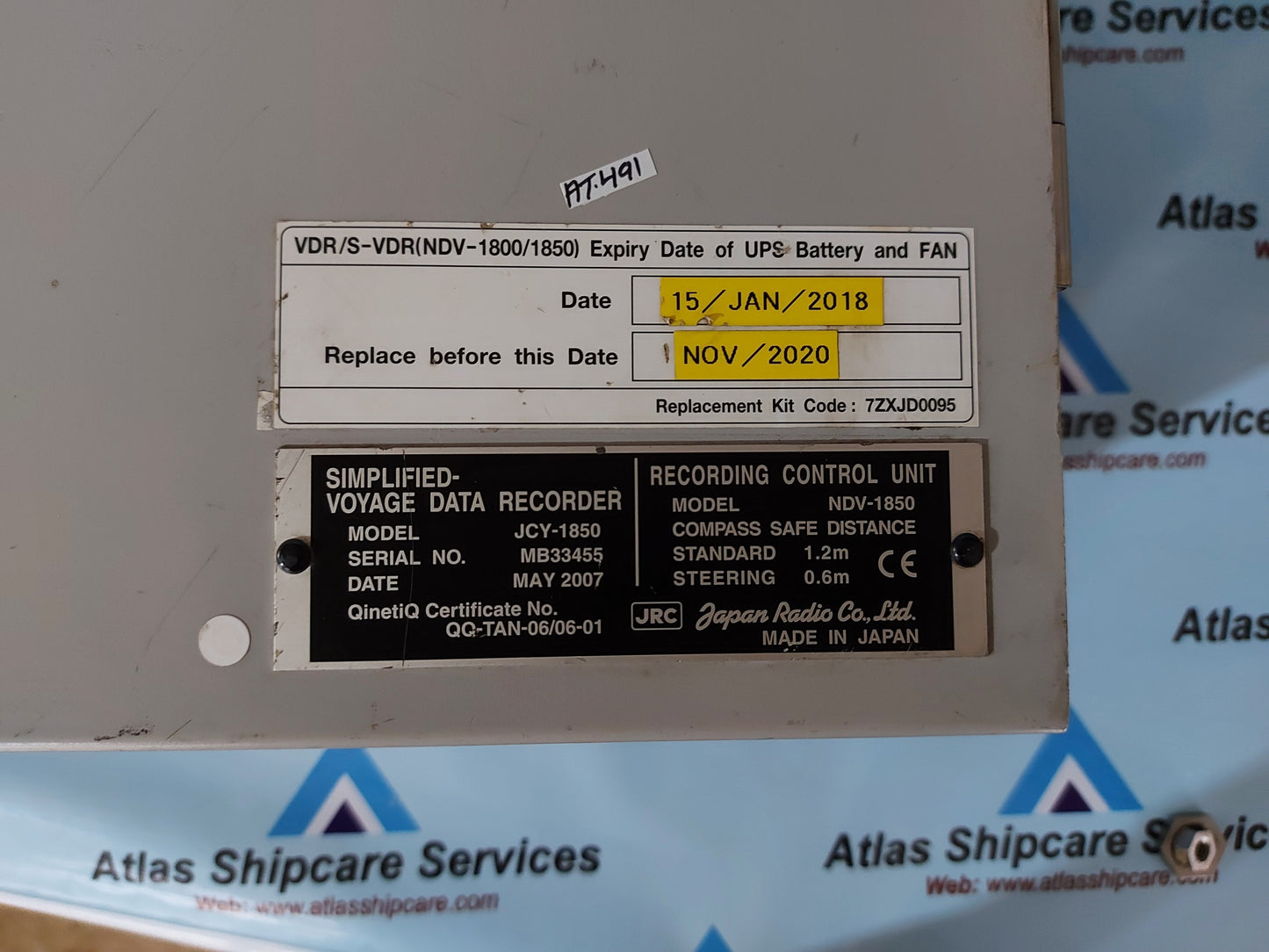 JRC JCY-1850 SIMPLIFIED-VOYAGA DATA RECODER