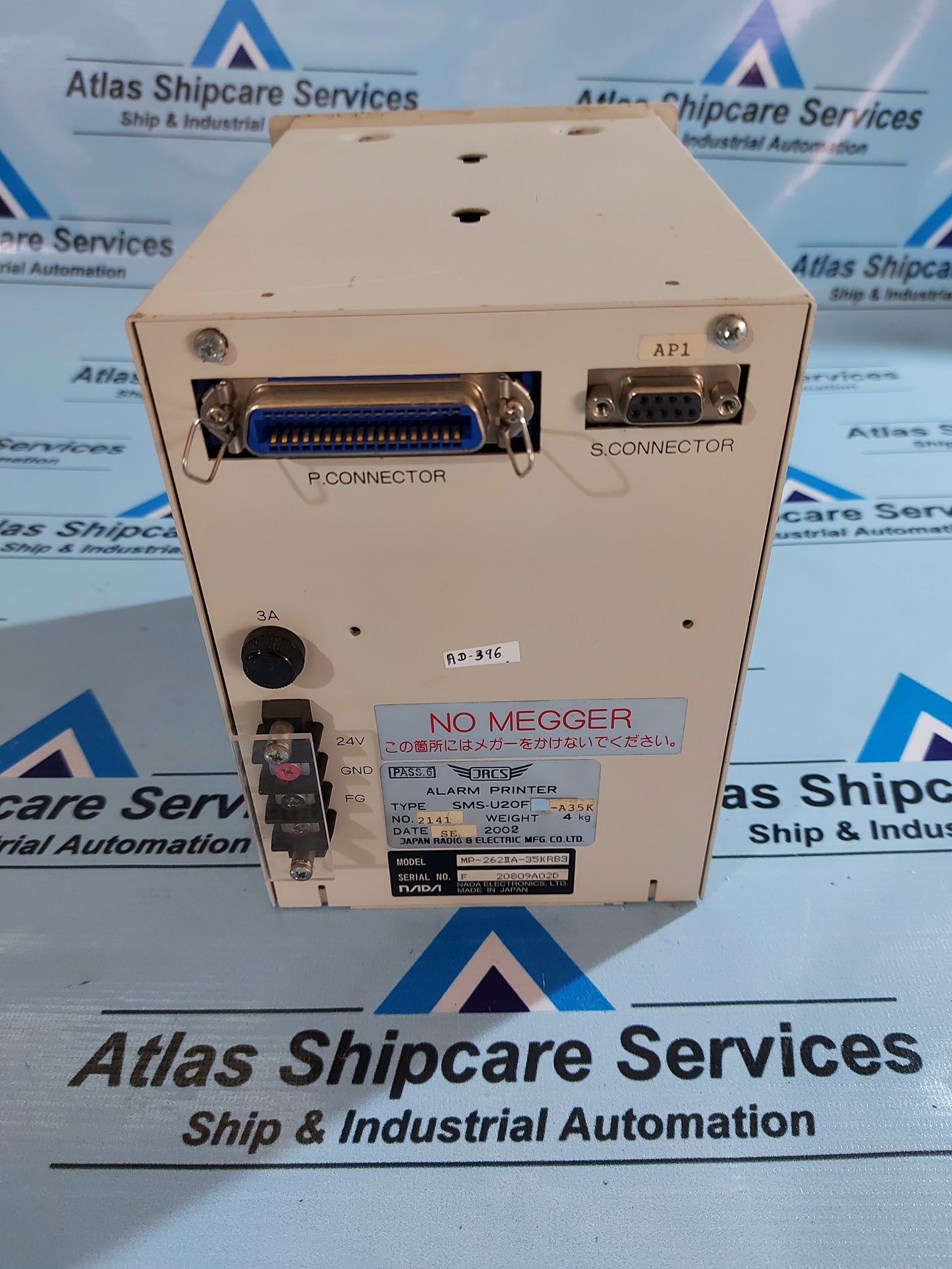 JRCS/NADA MP-262IIA-35KRB3 ALARM PRINTER SMS-U20F-A35K