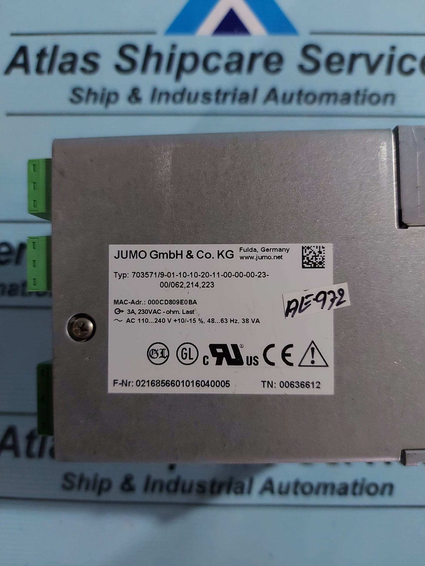 JUMO 703571/9-01-10-10-20-11-00-00-00-23-00/062,214,223