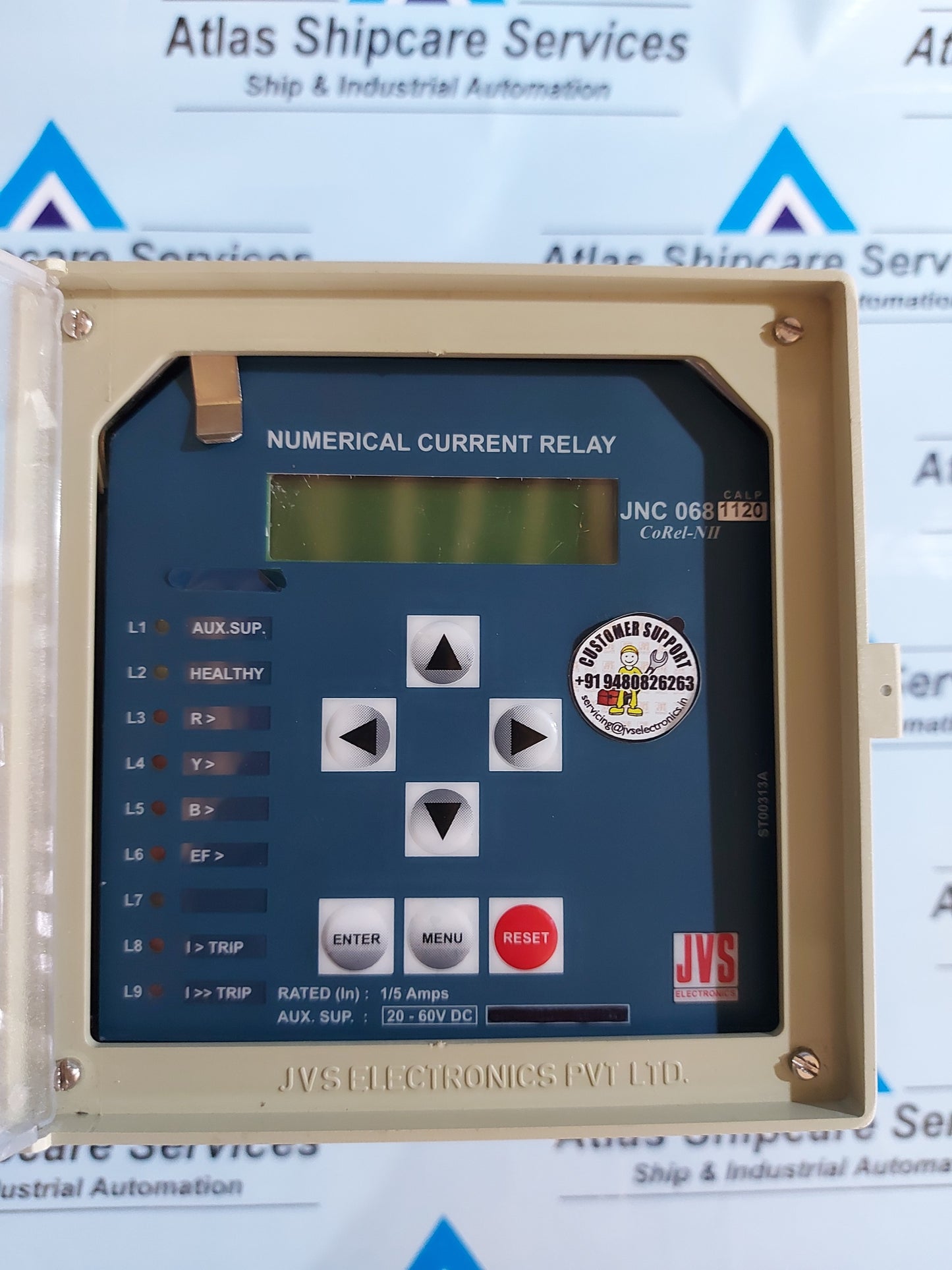 JVS ELECTRONICS JNC068-CALP NUMERICAL CURRENT RELAY