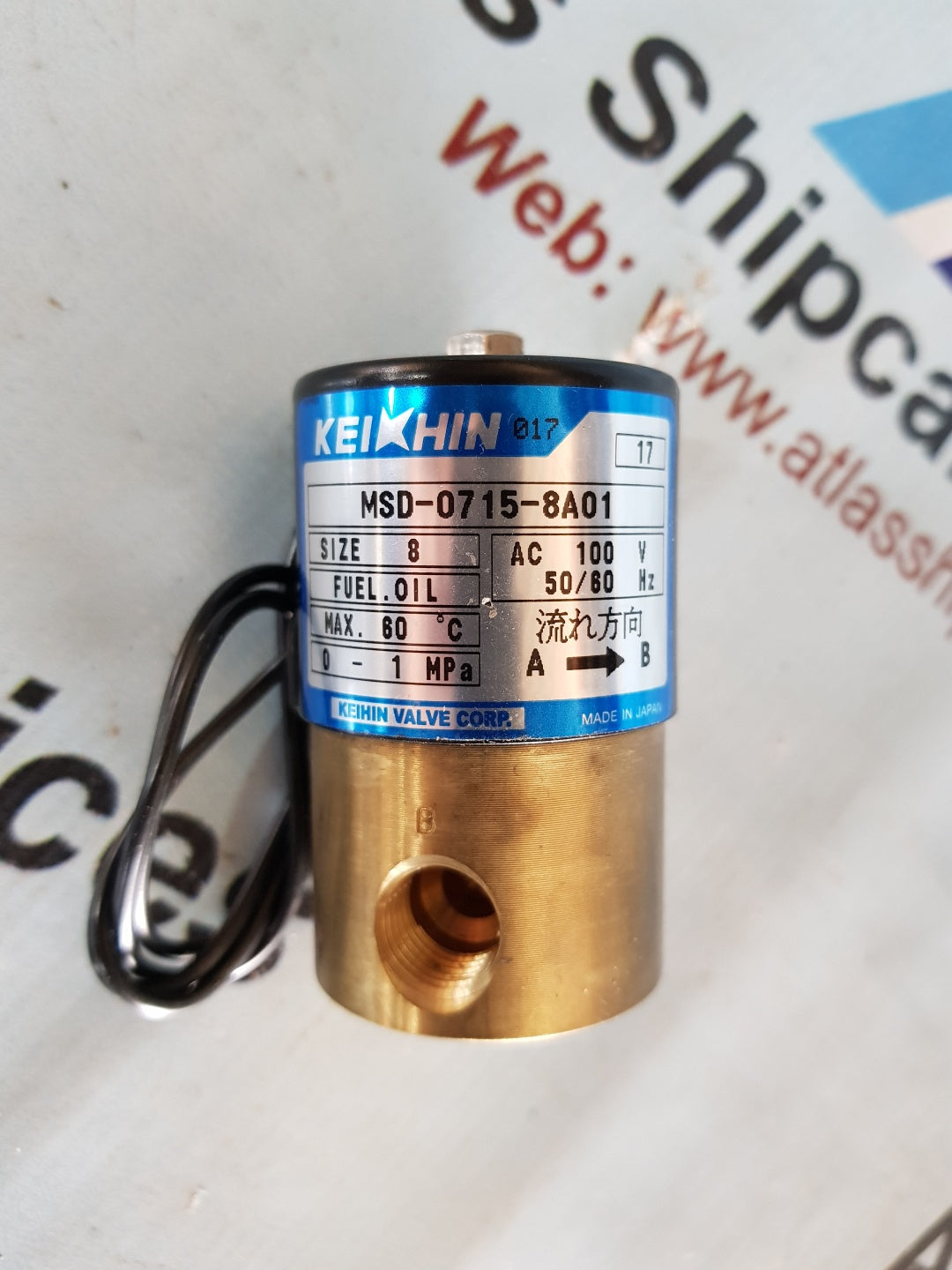KEIHIN MSD-0715-8A01 SOLENOID VALVE H389