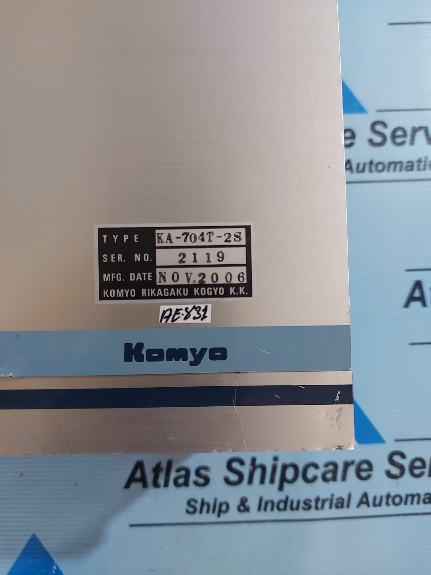 KOMYO RIKAGAKU KA-704T-2S GAS ALARM SYSTEM 700