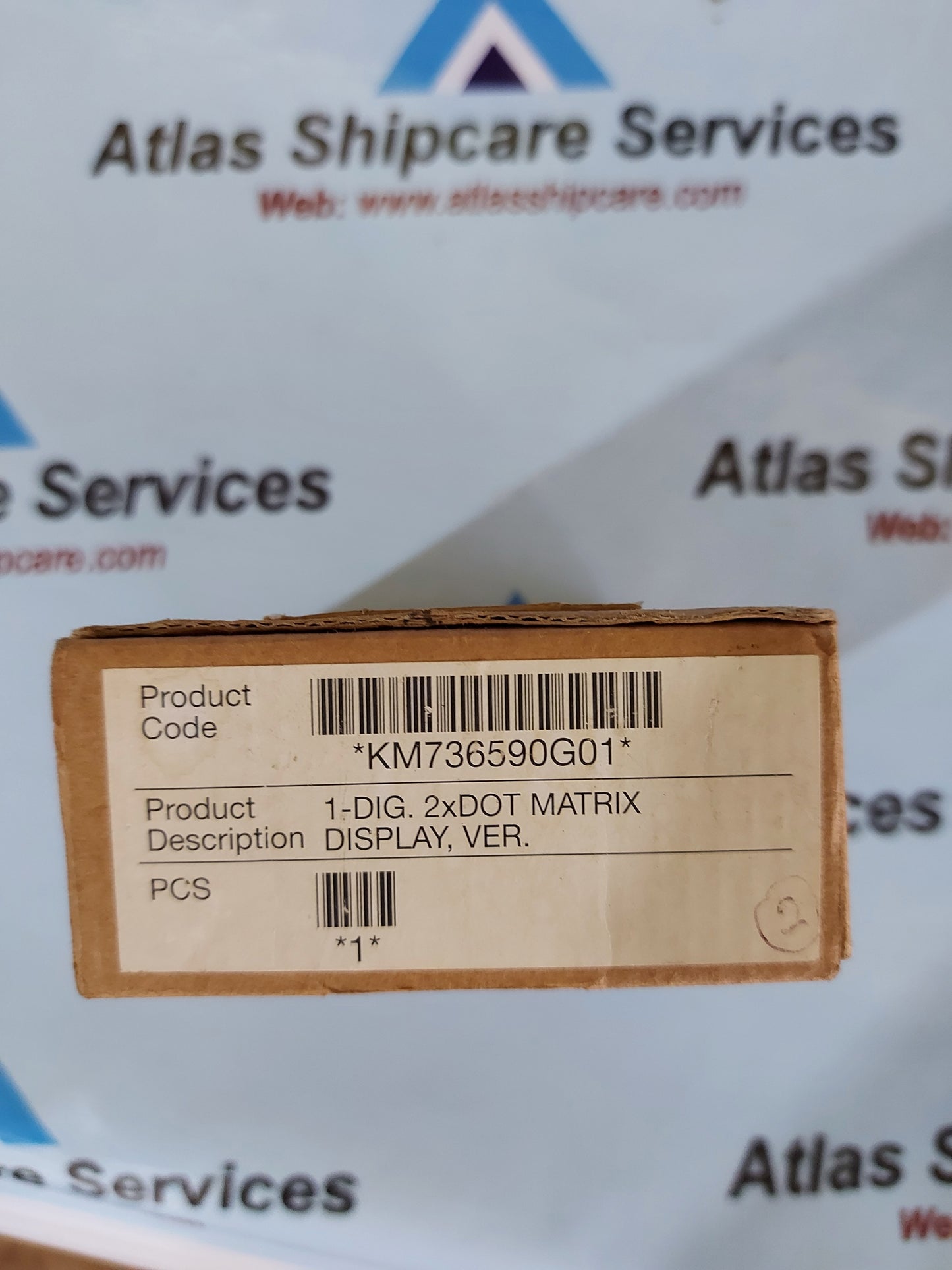 KONE KM736590G01 2-DIG 2XDOT MATRIX DISPLAY VERTICAL 736 590 G01