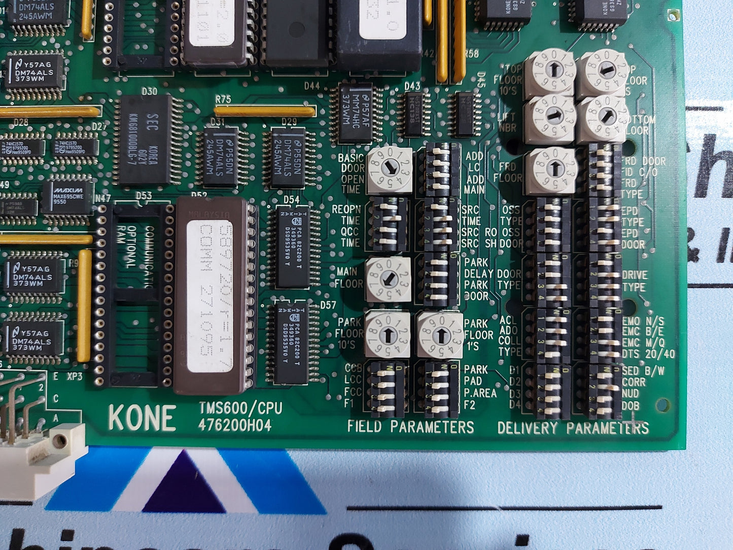 KONE TMS600/CPU 476200H04 ELEVATOR CONTROL BOARD