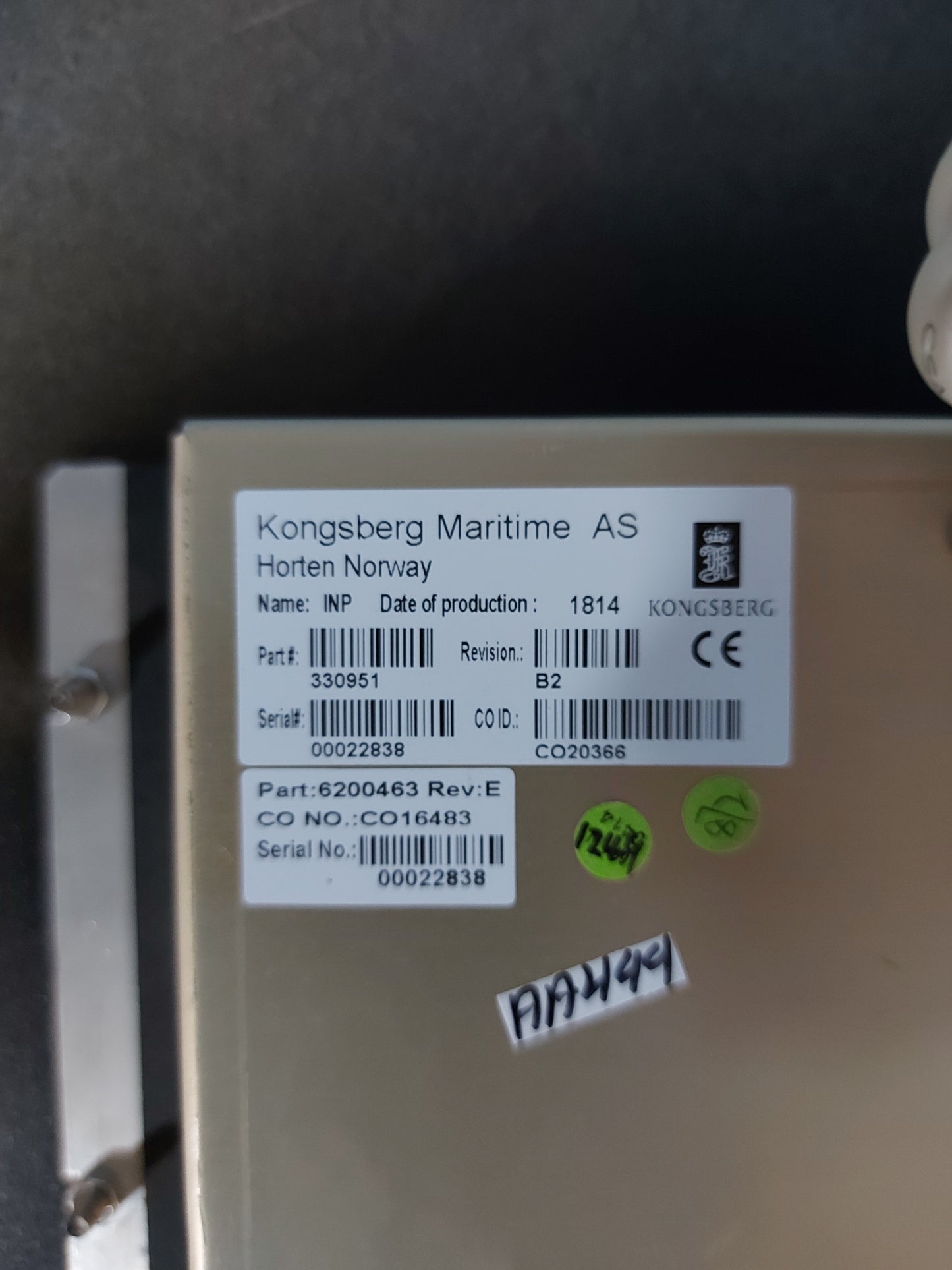 KONGSBERG DP CONSOLE KEYBOARD