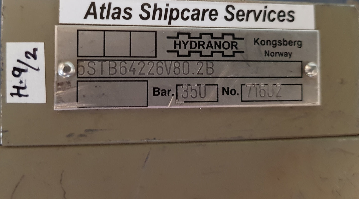 KONGSBERG HYDRANOR 5STB64226V80.2B HYDRAULIC AUTOMATION RELIF