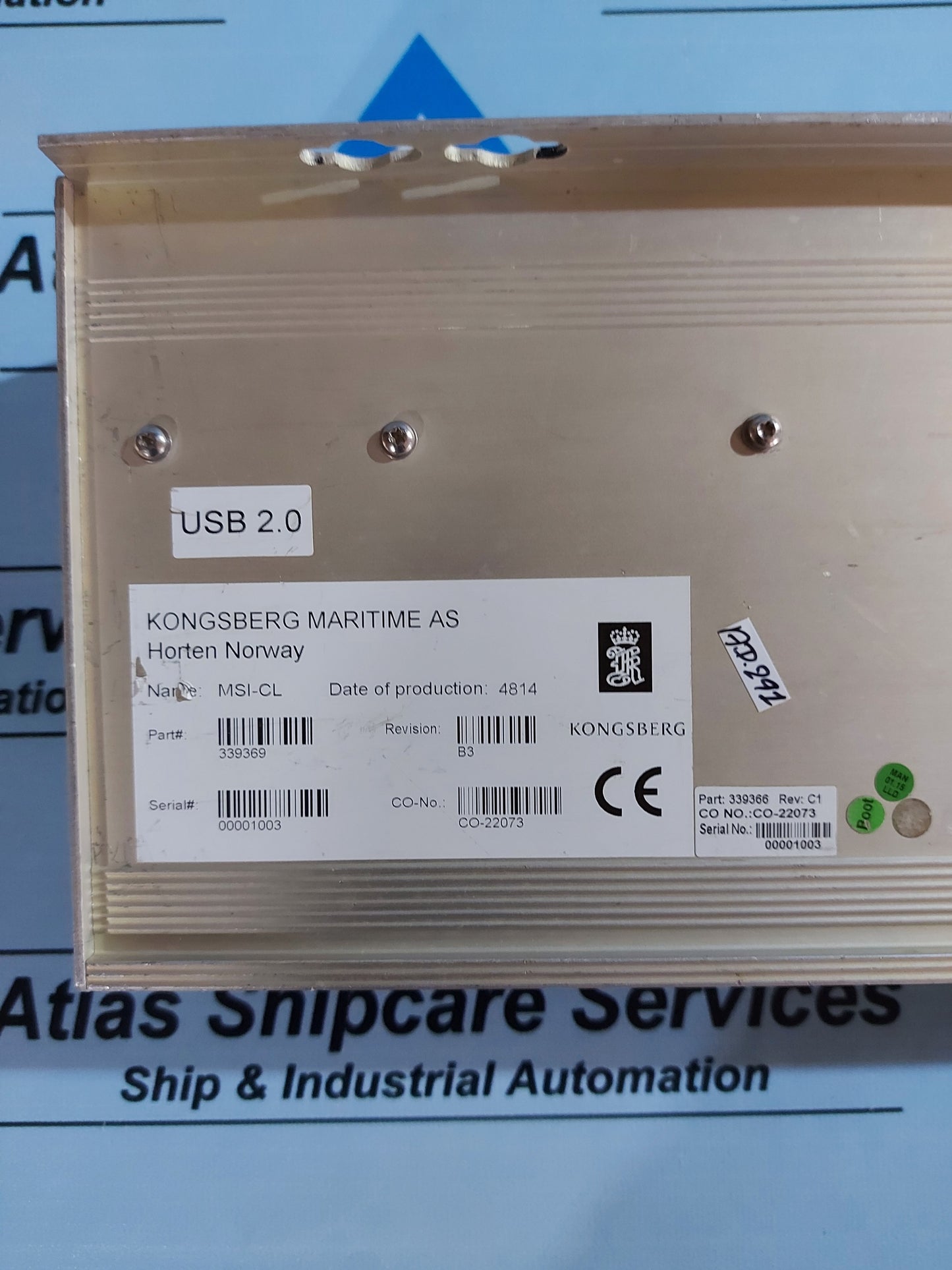 KONGSBERG MSI-CL MSI-CURRENT LOOP MODULE 339369 REV.B3