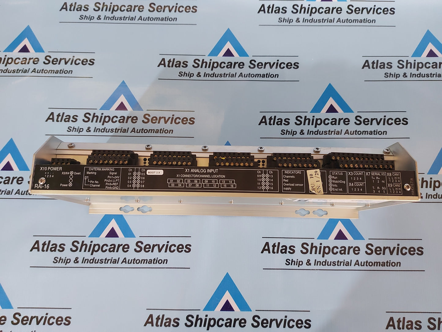 KONGSBERG RAI-16 8100148 REMOTE ANALOGUE INPUT MODULE REV.E1