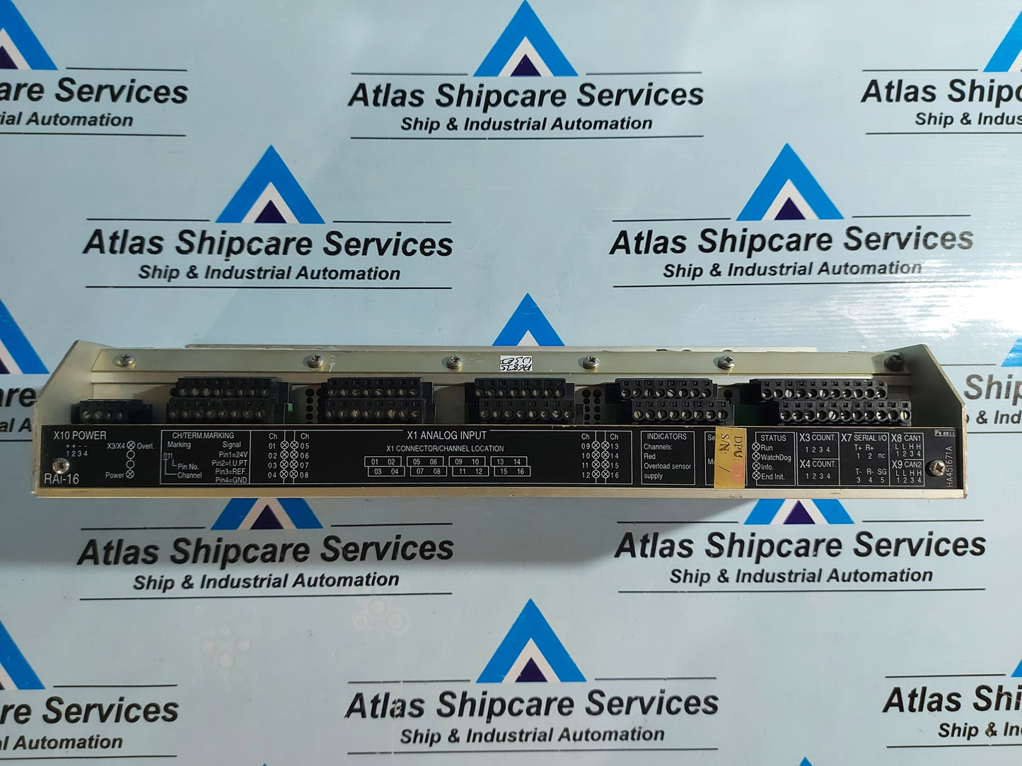 KONGSBERG RAI-16 8100148 REMOTE ANALOGUE INPUT MODULE REV.D2