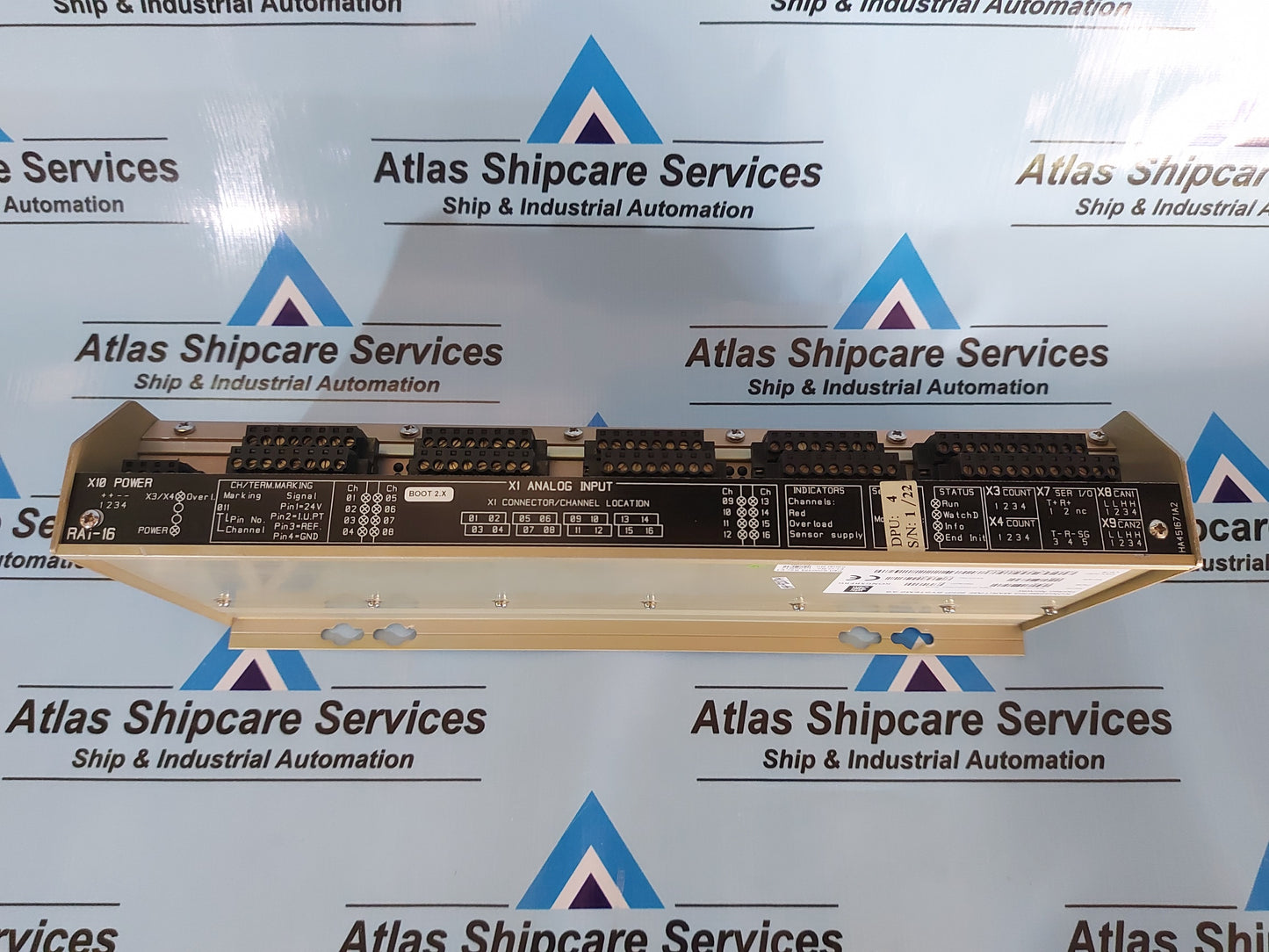 KONGSBERG RAI-16 8100148 REMOTE DIGITAL INPUT MODULE REV.E2