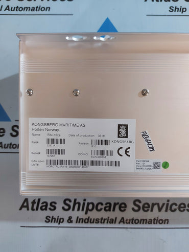 KONGSBERG RAI-16xe 329714 REMOTE ANALOGUE INPUT MODULE REV.B10