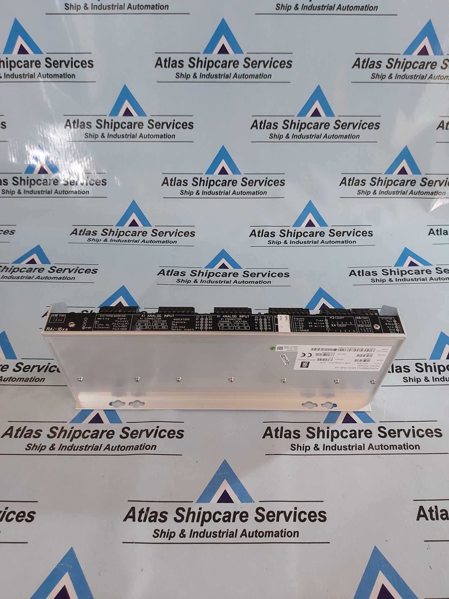 KONGSBERG RAI-16xe 329714 REMOTE ANALOGUE INPUT MODULE REV.B10