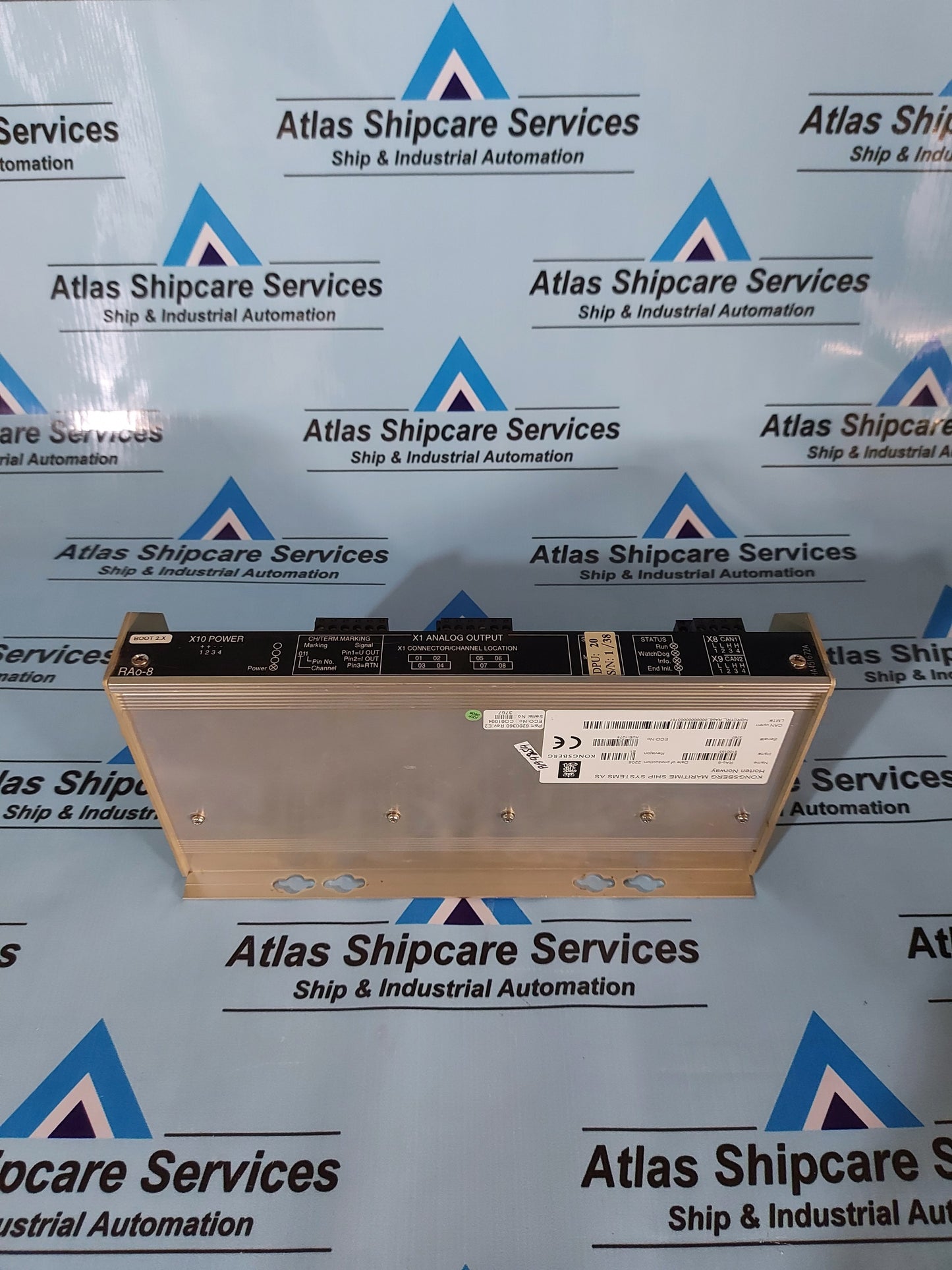 KONGSBERG RAO-8 8100153 REMOTE ANALOG OUTPUT MODULE REV.E1
