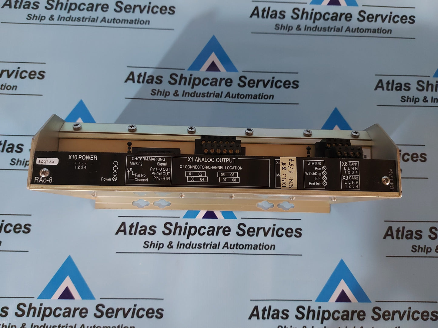KONGSBERG RAO-8 8100153 REMOTE ANALOG OUTPUT MODULE REV.D1