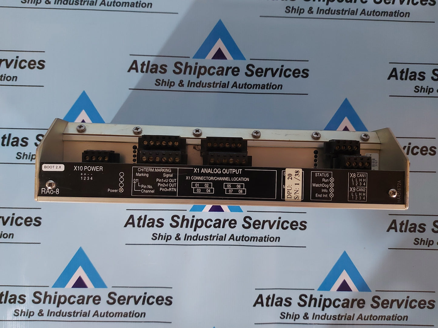 KONGSBERG RAO-8 8100153 REMOTE ANALOG OUTPUT MODULE REV.E1