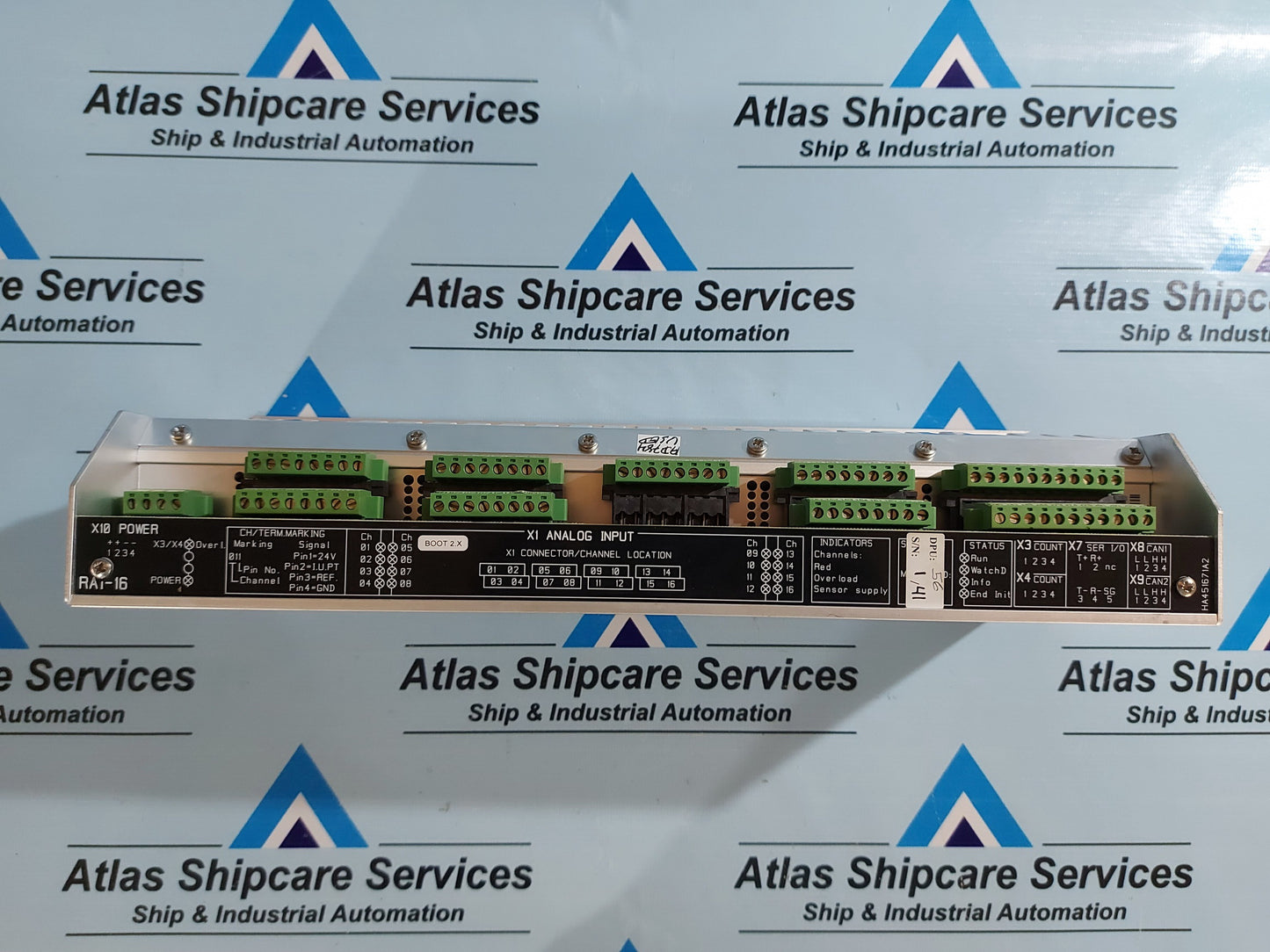 KONGSBERG RAi-16 8100148 REMOTE ANALOG INPUT MODULE REV.F2