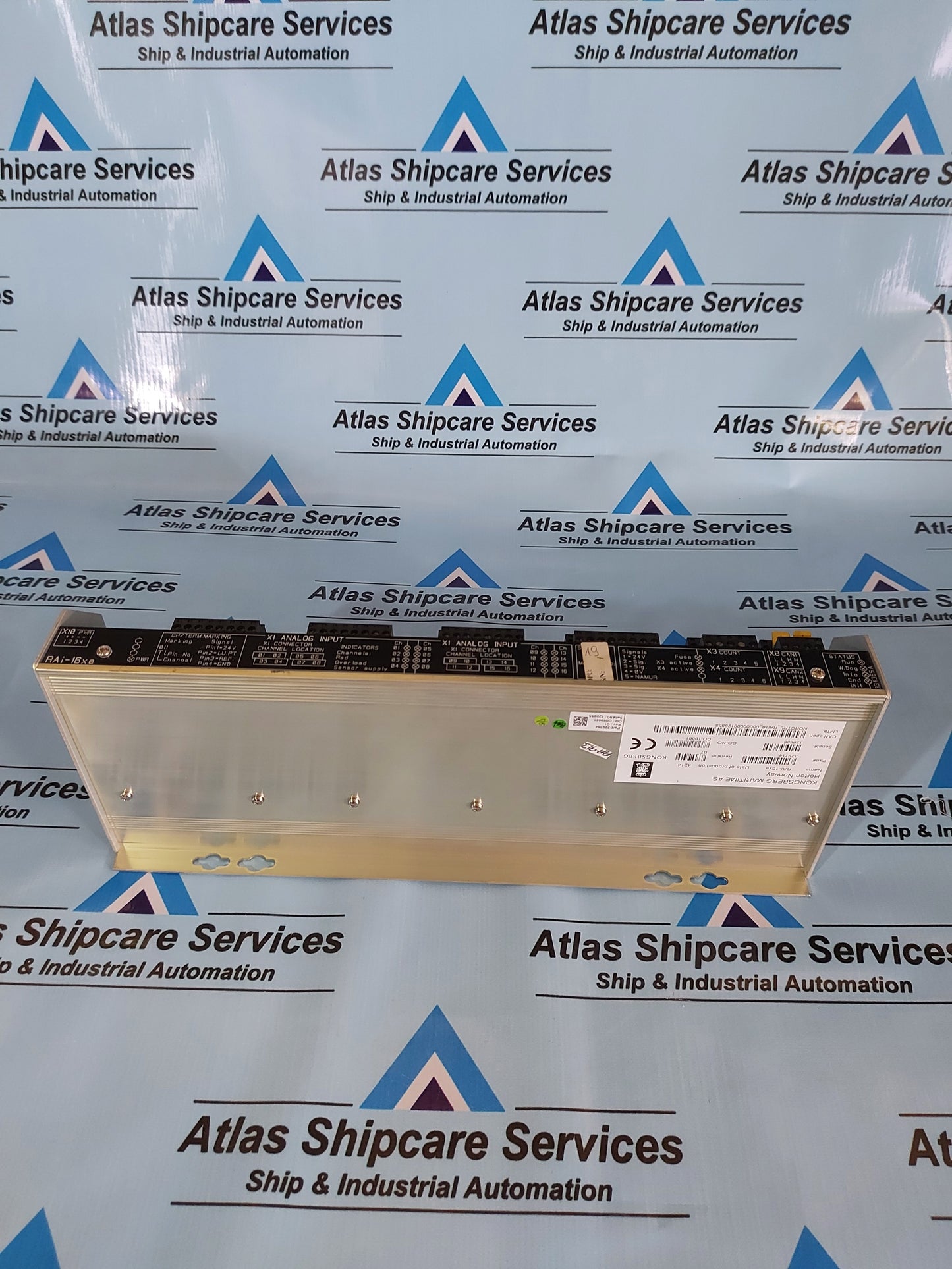 KONGSBERG RAi-16xe 329714 REMOTE ANALOGUE INPUT MODULE REV.B7