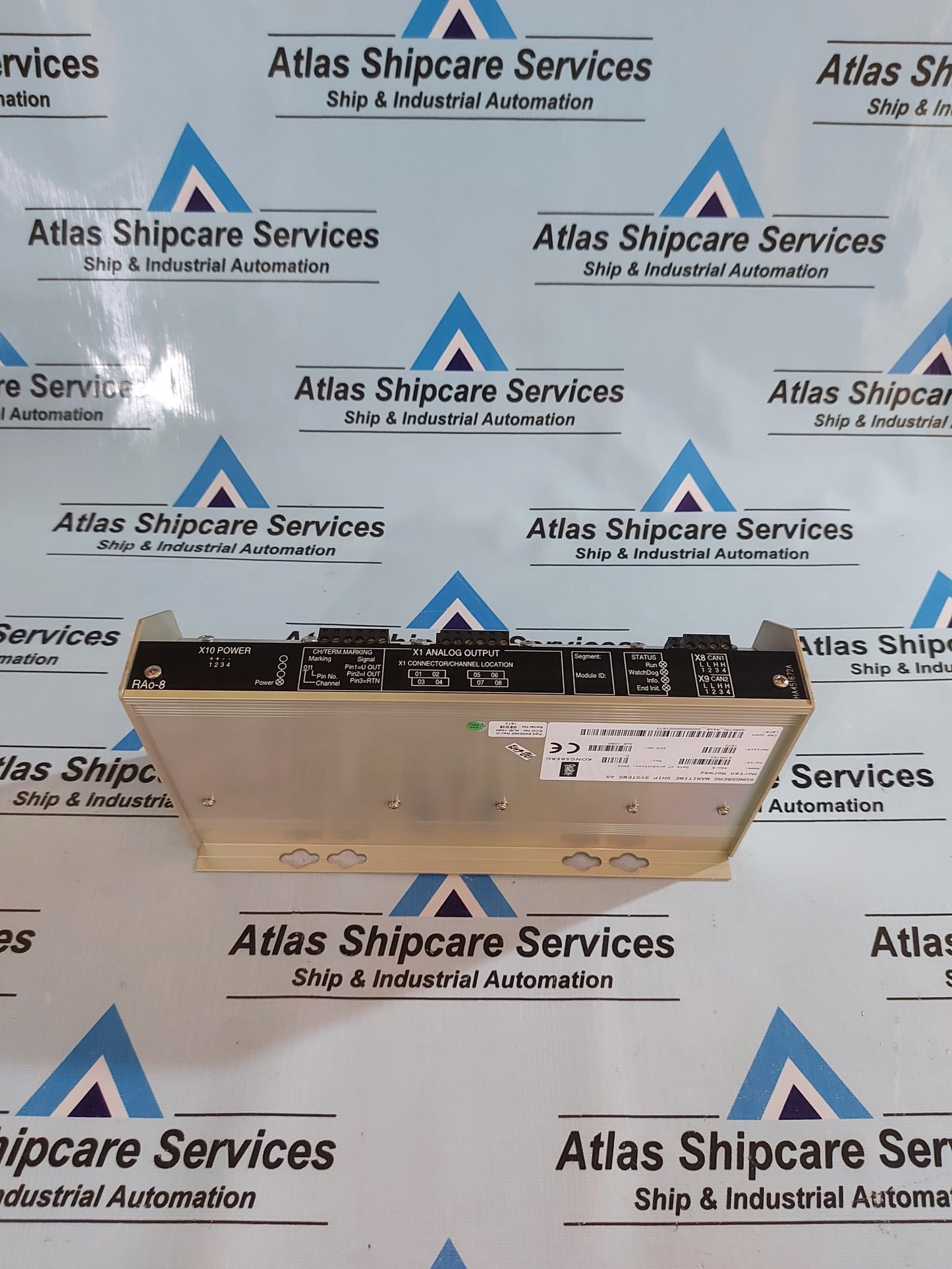 KONGSBERG RAo-8 8100153 REMOTE ANALOG OUTPUT MODULE REV.D